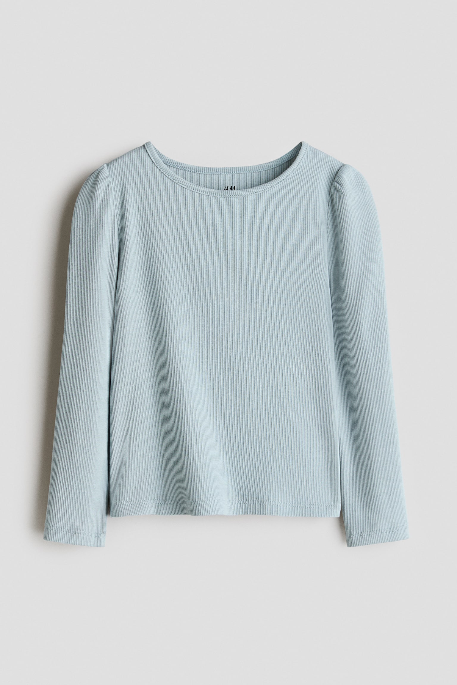 Maglia in cotone a costine - Turchese polvere chiaro/Bianco/Nero/Rosa chiaro