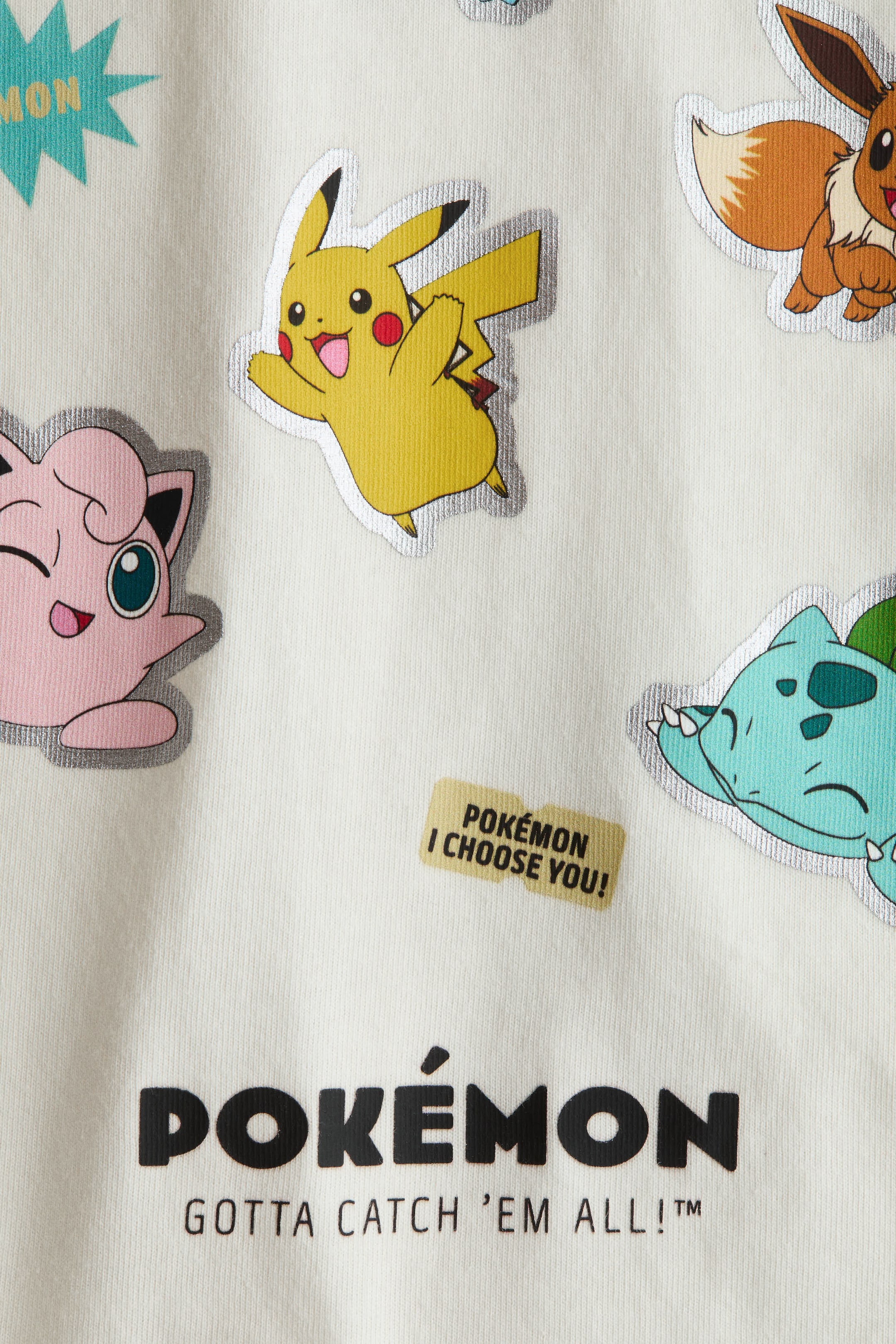 Ampliar la imagen: Playera oversized con diseño - Blanco/Pokémon - Kids | H&M MX 2