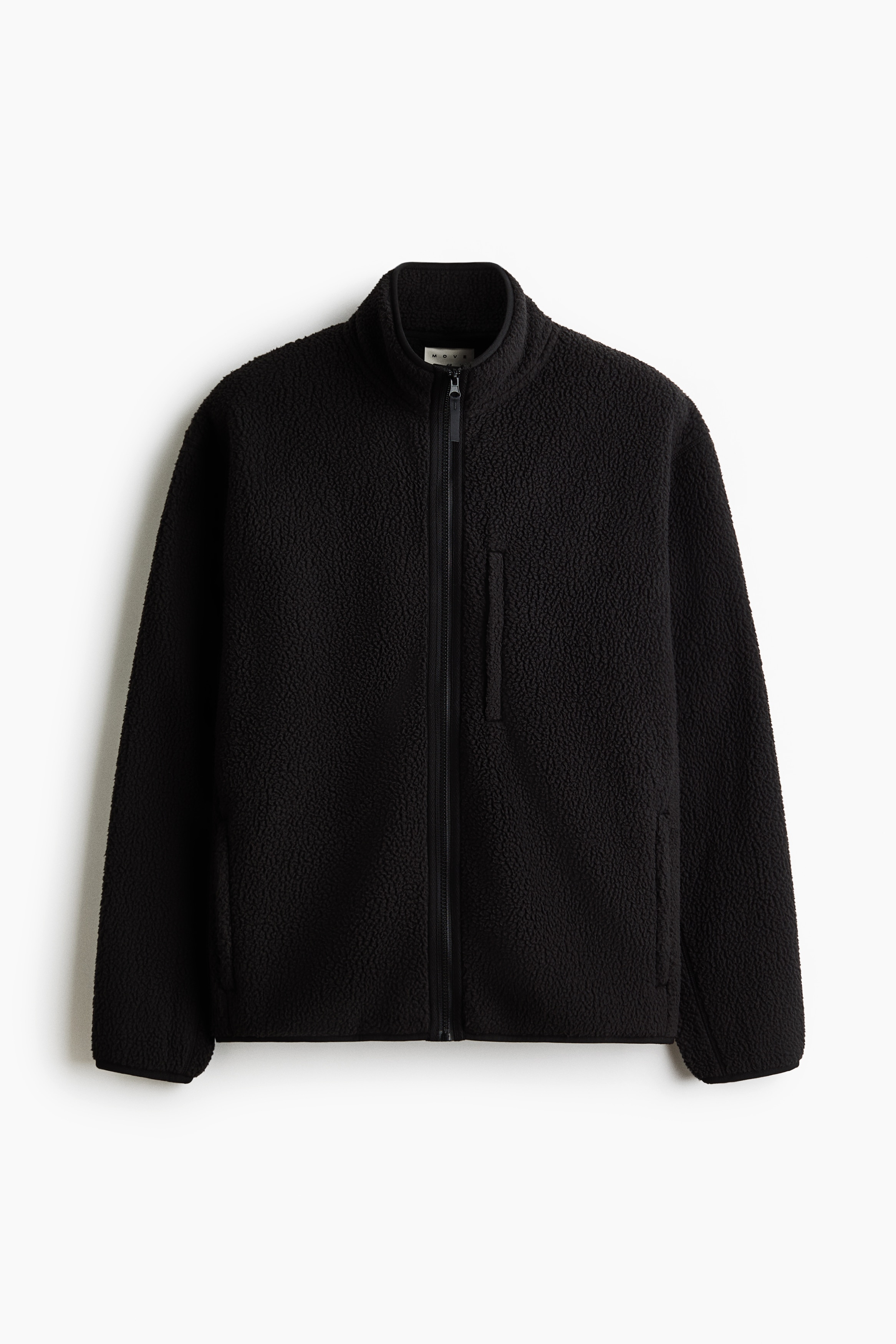 H & M - Regular Fit Teddy jacket - Schwarz - Sportswear