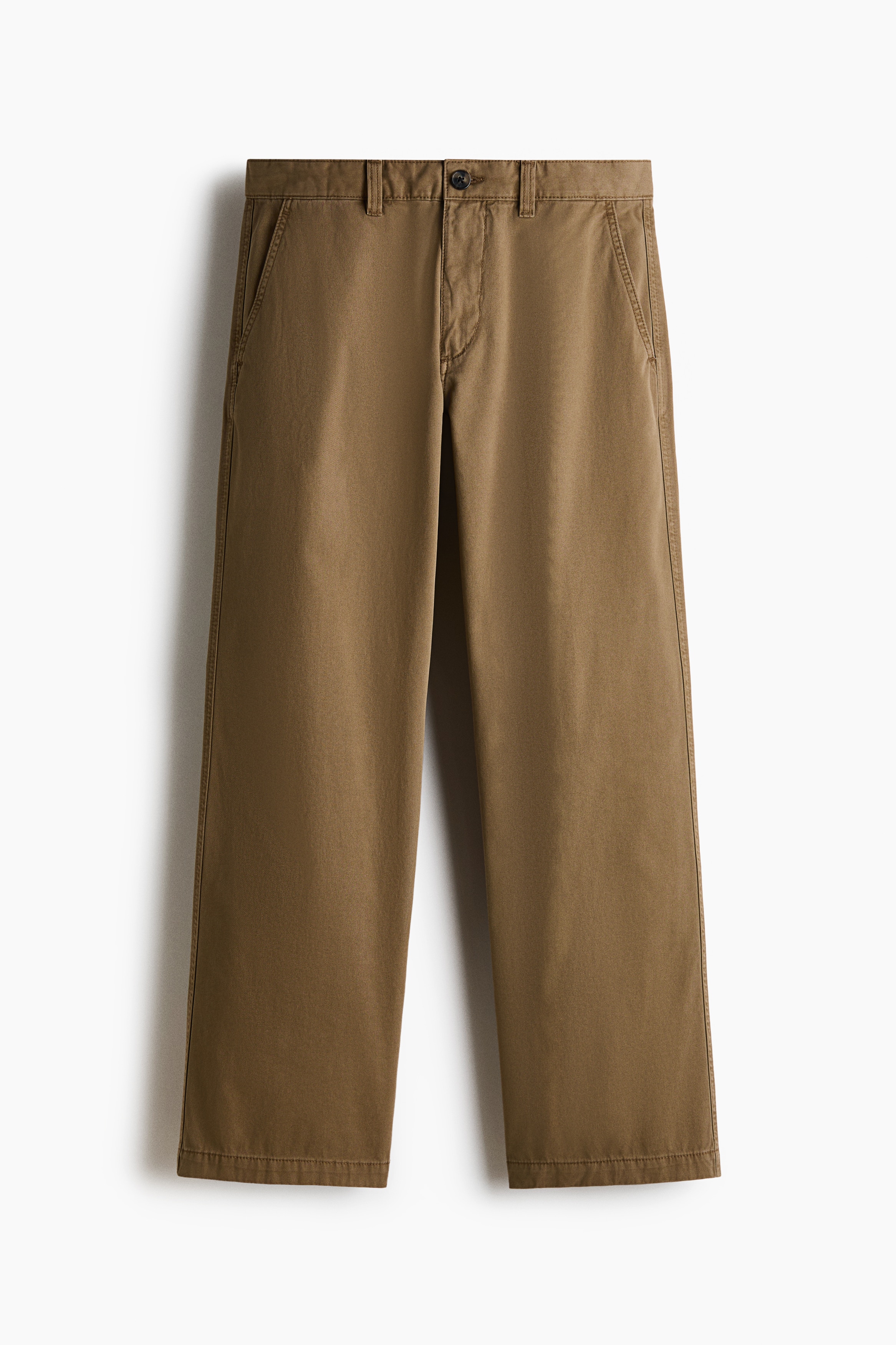 Pamučne čino pantalone Relaxed Fit - Kaki zelena/Svetlobež/Boja slonovače/Crna