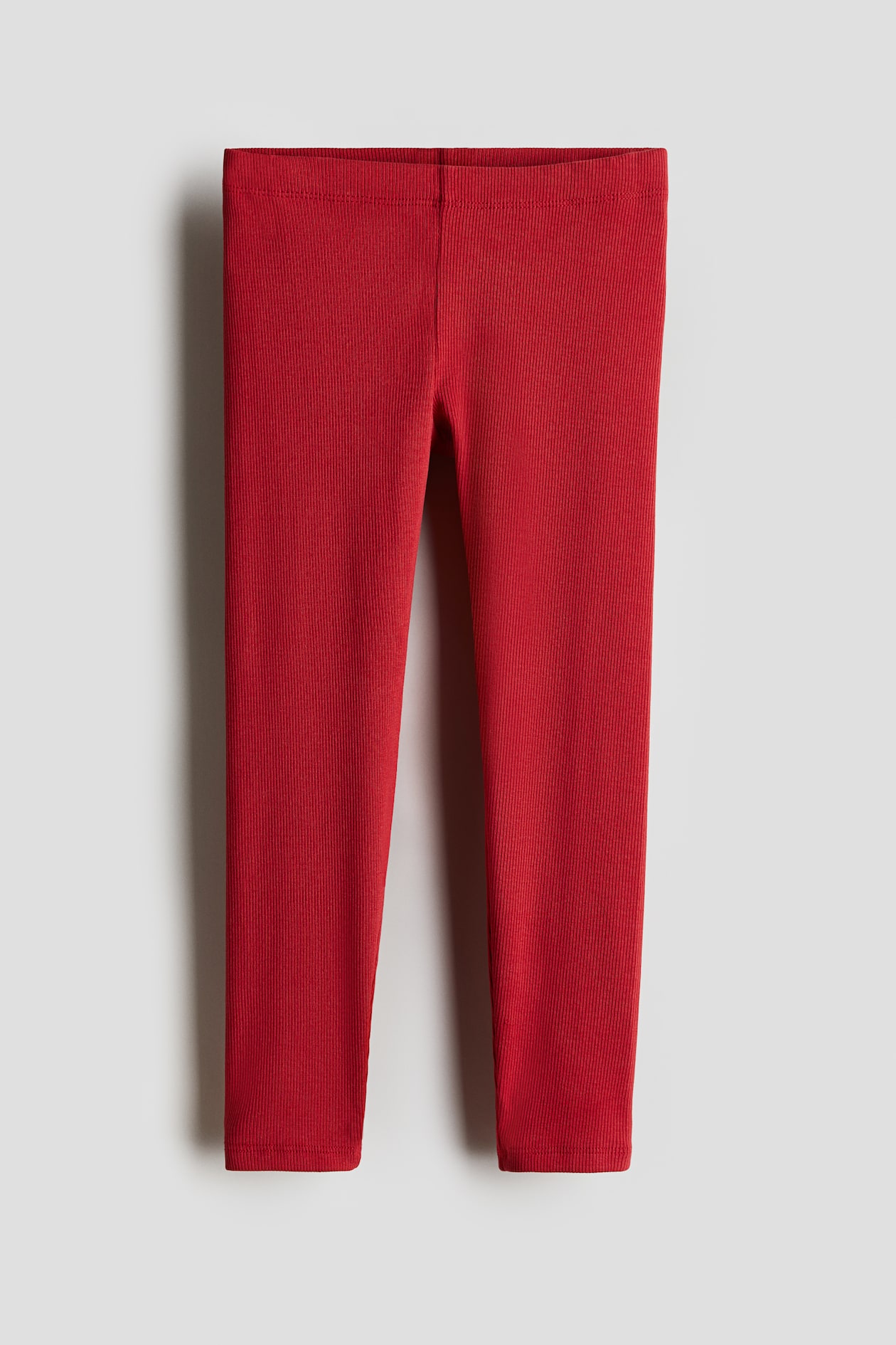 Ribbed jersey leggings Red Kids H&M IN