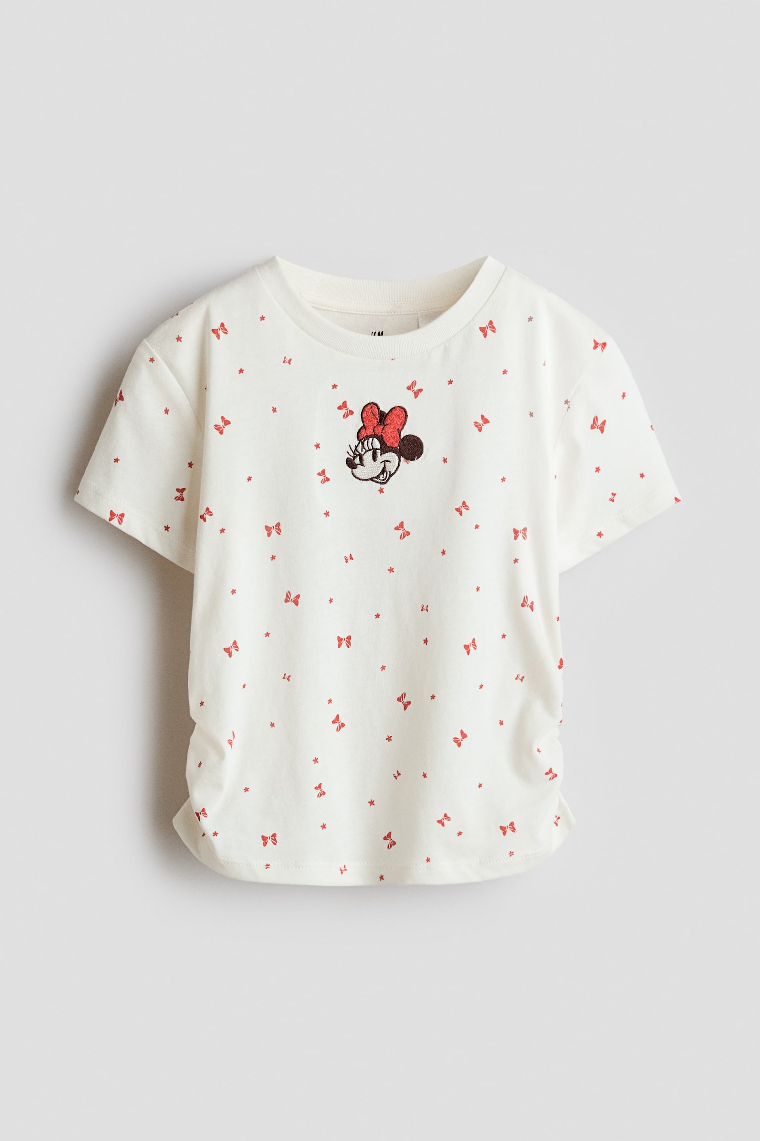 Áo thun cotton in hình - Màu ngà/Chuột Minnie/Màu xanh tím than/Chuột Minnie/Xanh dương nhạt/Chuột Minnie - 1