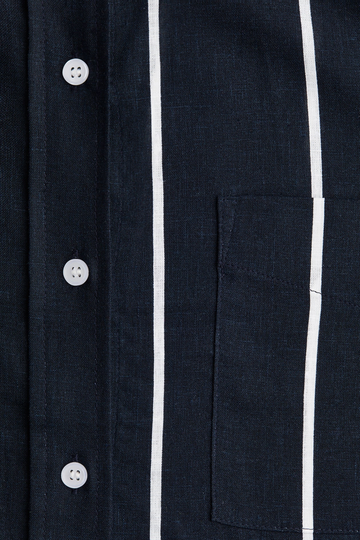 Oversized Linen-Blend Shirt - image 2