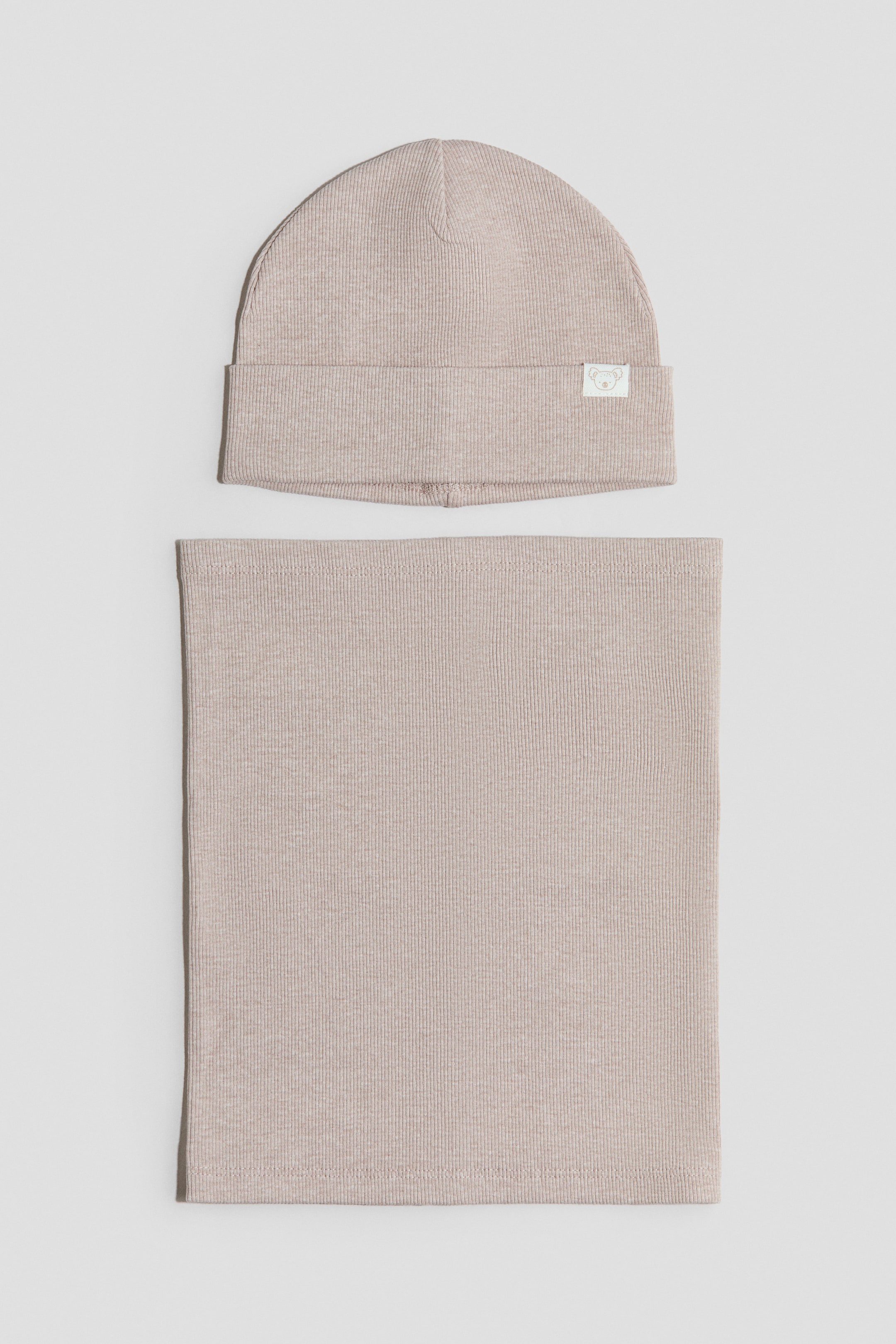 View larger image: 2-piece jersey set - Beige - Kids | H&M 1