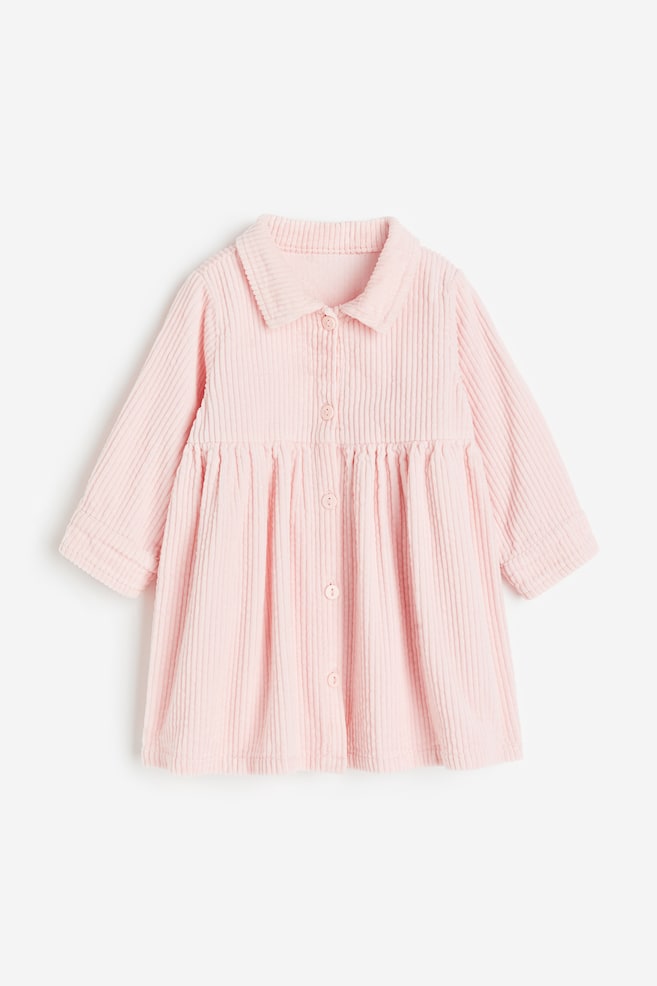Corduroy dress - Light pink - 1