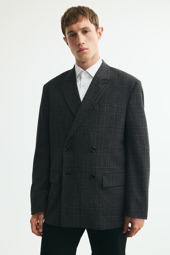 Dwurzędowa marynarka Relaxed Fit