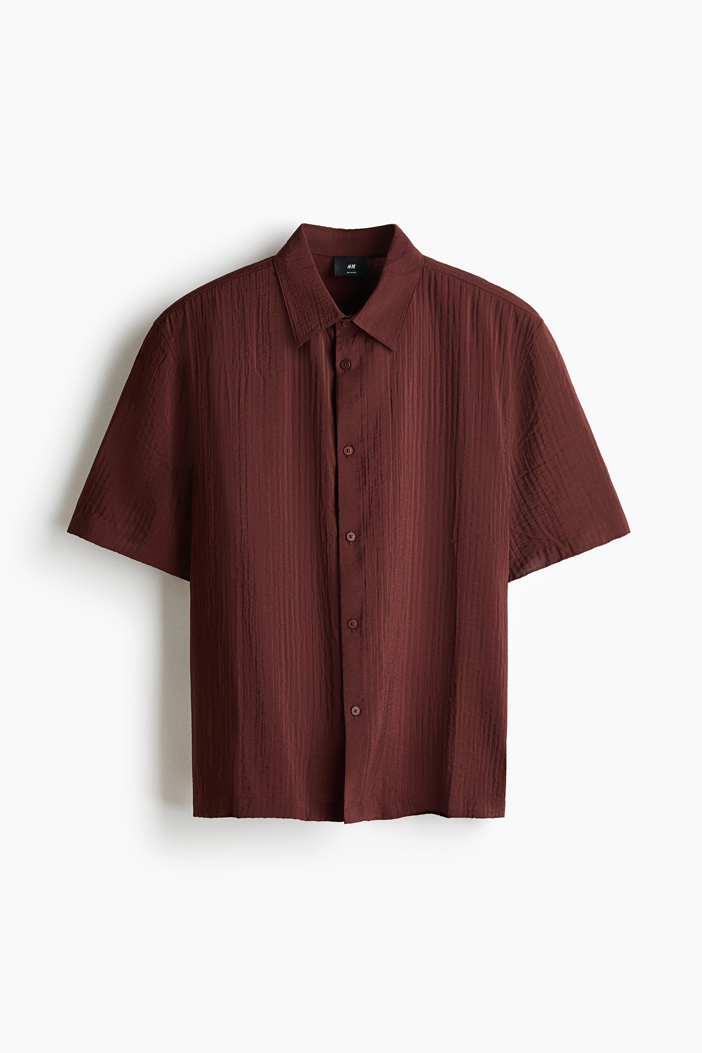 Relaxed-Fit Shirt - Burgundy/Black