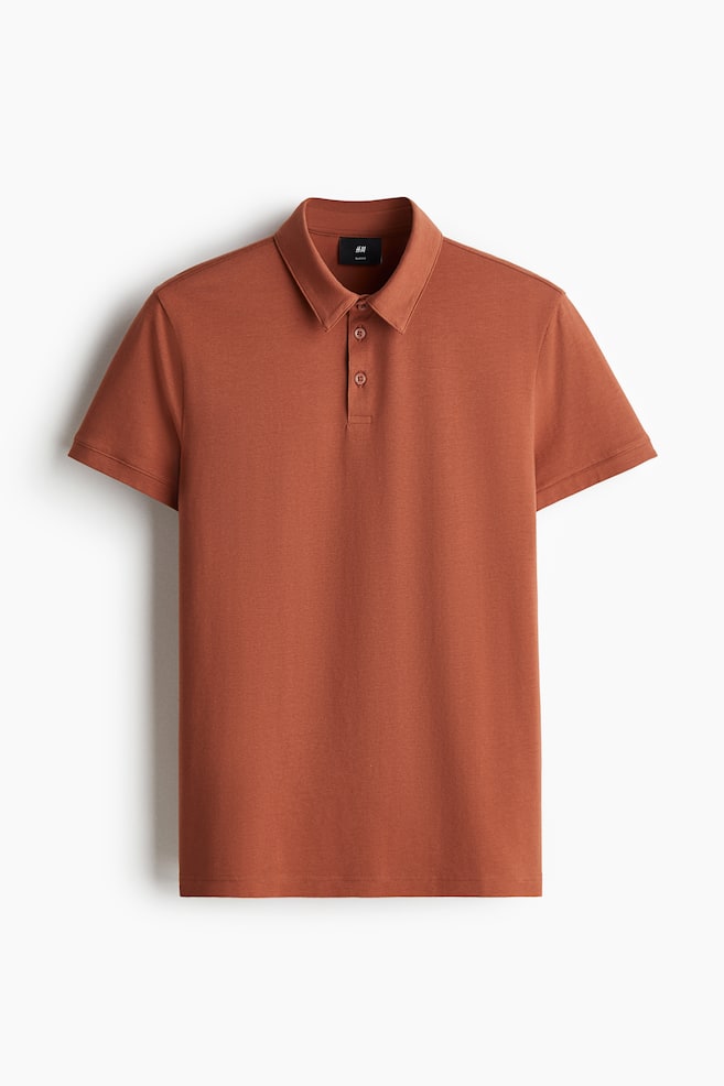 Slim Fit Polo Shirt - Dark orange/White/Orange/Forest green/Purple/Light purple - 1
