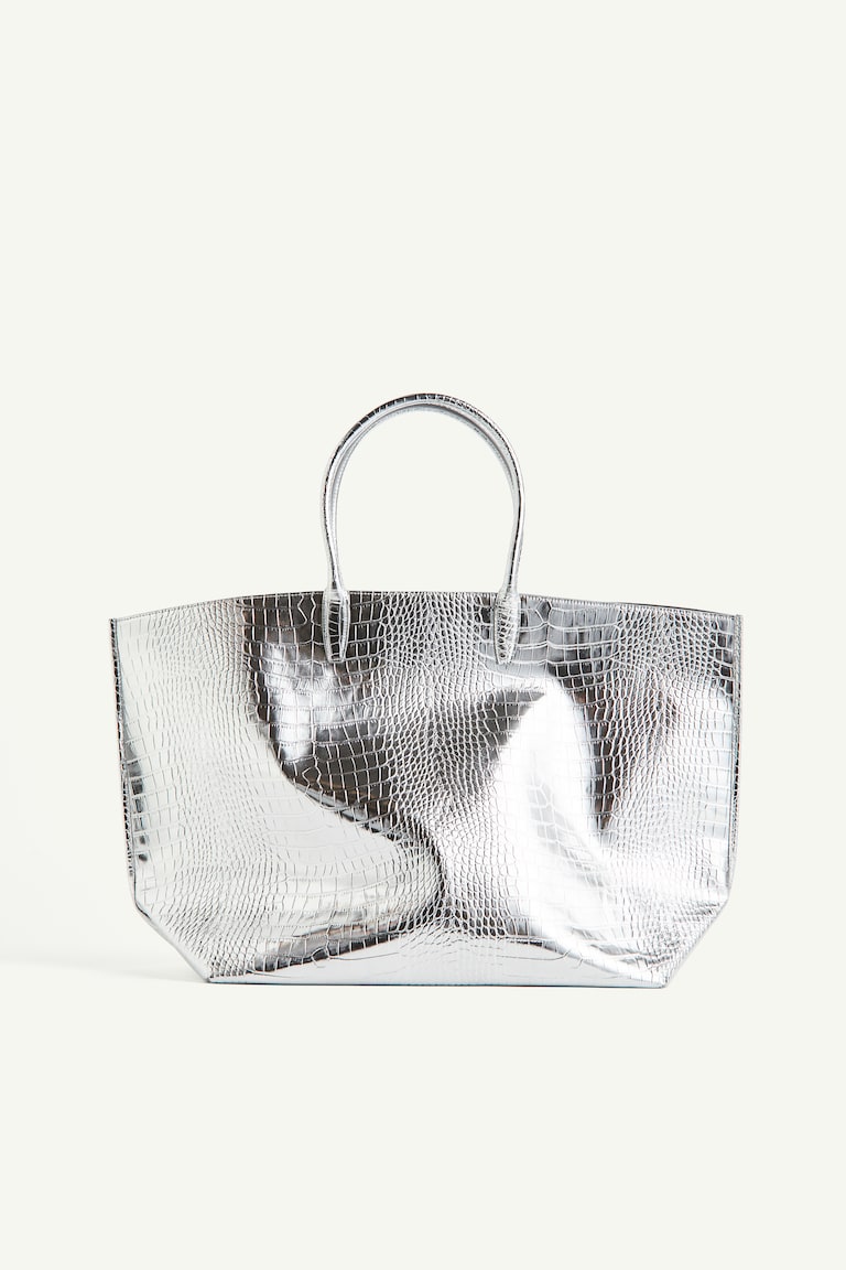 Handbag Shopper Silber H&m Large Shopper