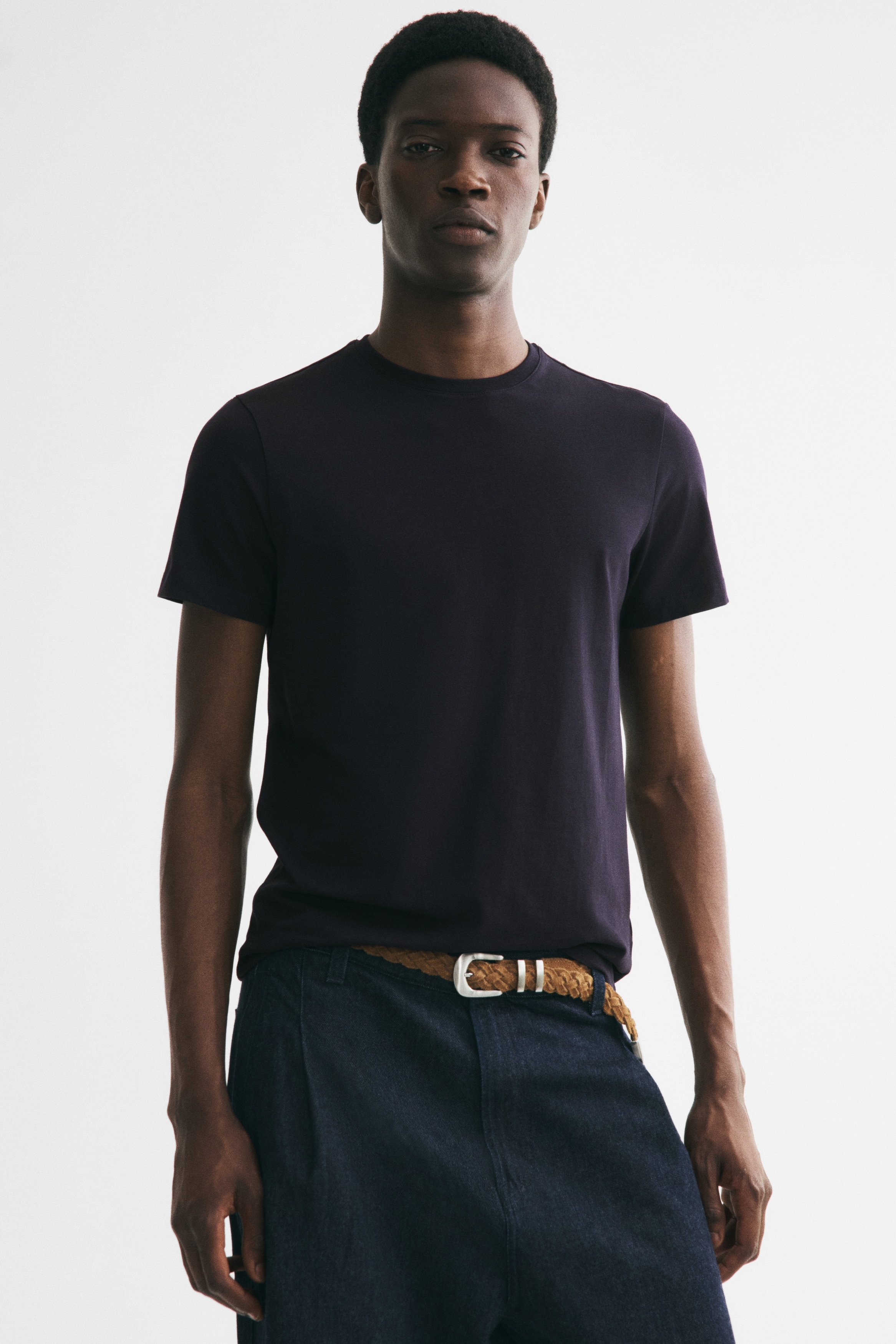 T-shirt Slim Fit - Blu navy/Bianco/Nero/Viola/Bianco/nero righe/Marrone scuro/Blu polvere scuro