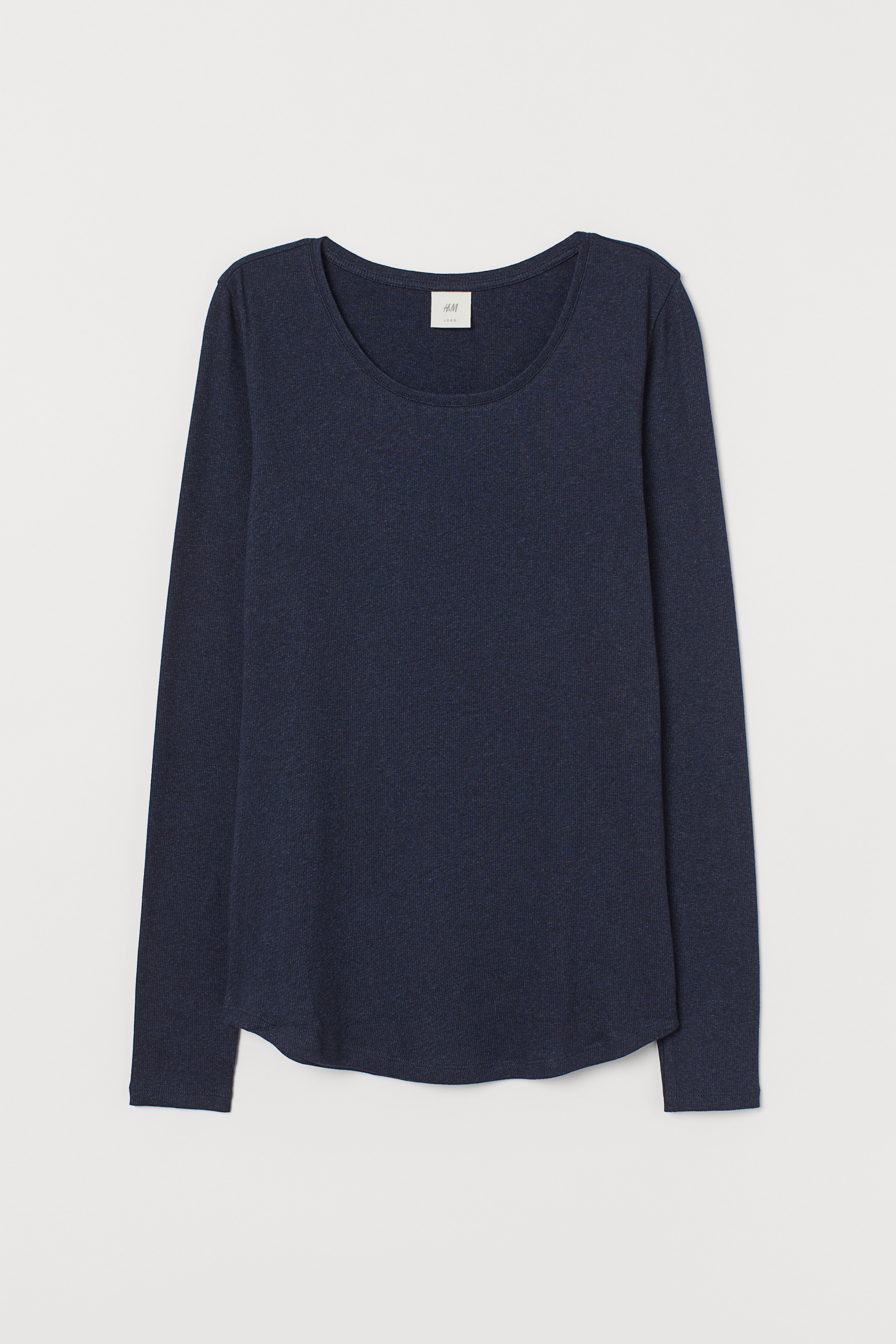 H&m long jersey top best sale