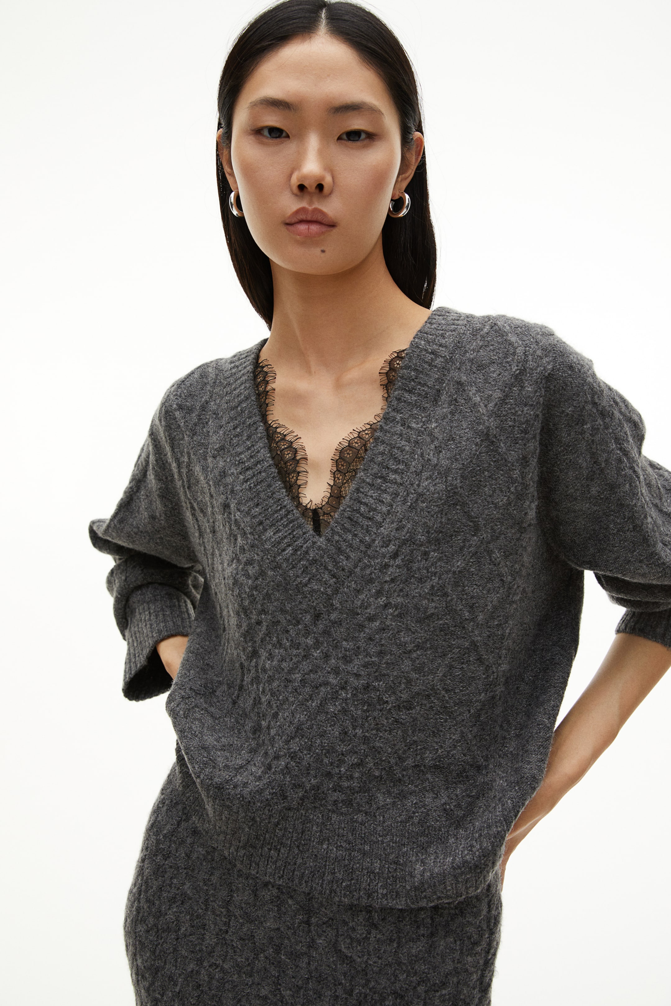 Cable-knit Sweater