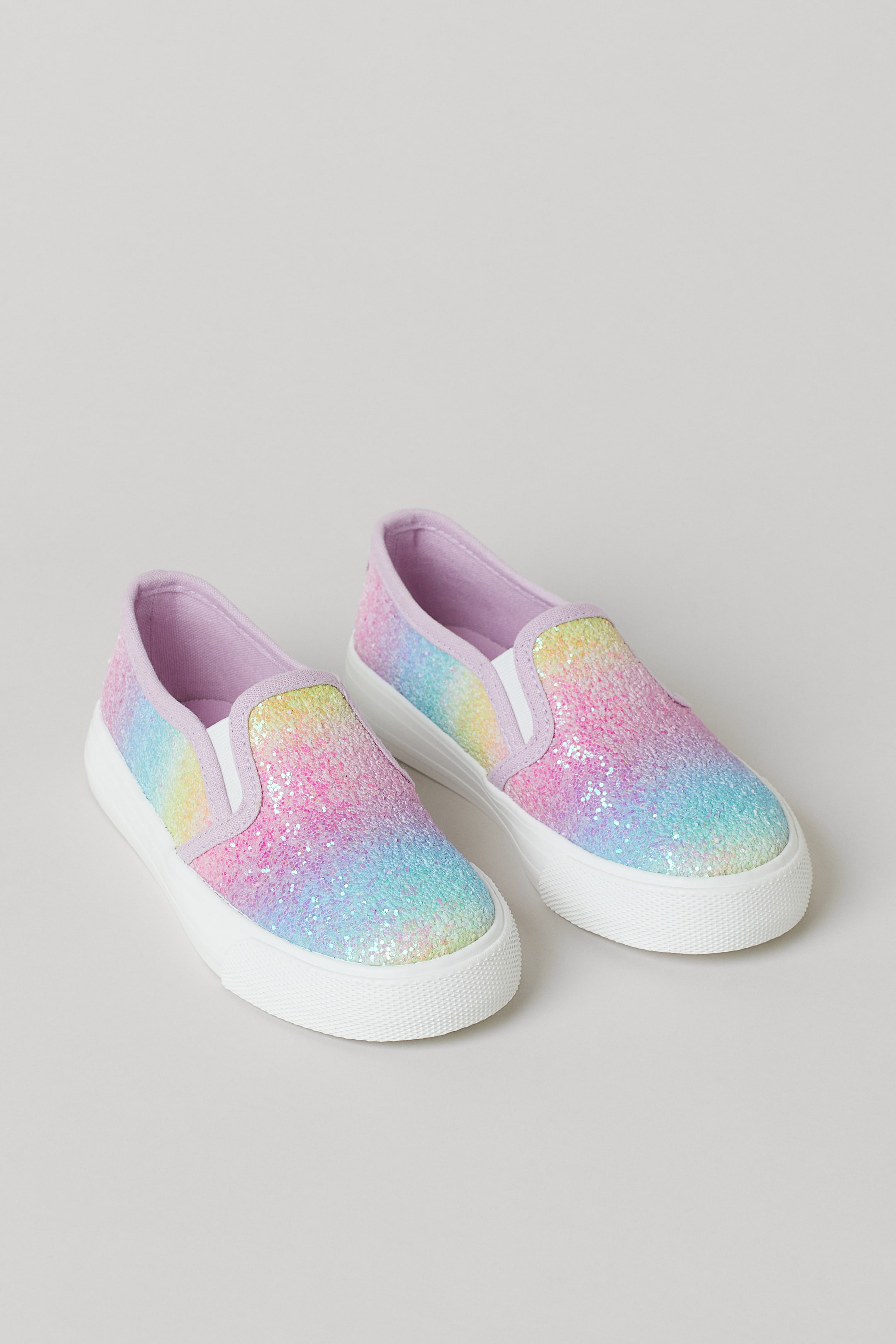 Ingrandisci l'immagine: Sneakers slip-on glitter - Viola chiaro/sfumato - BAMBINO | H&M CH 1