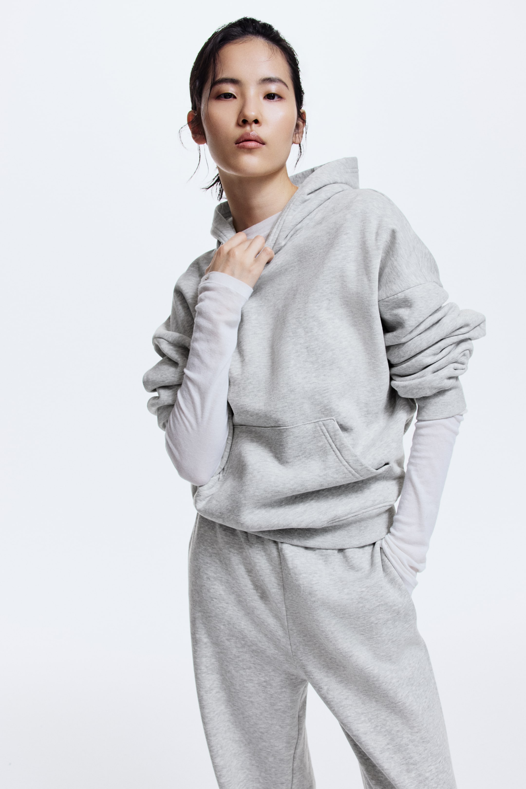 Größeres Bild anzeigen: Sweatpants - Hellgraumeliert - Ladies | H&M AT 5