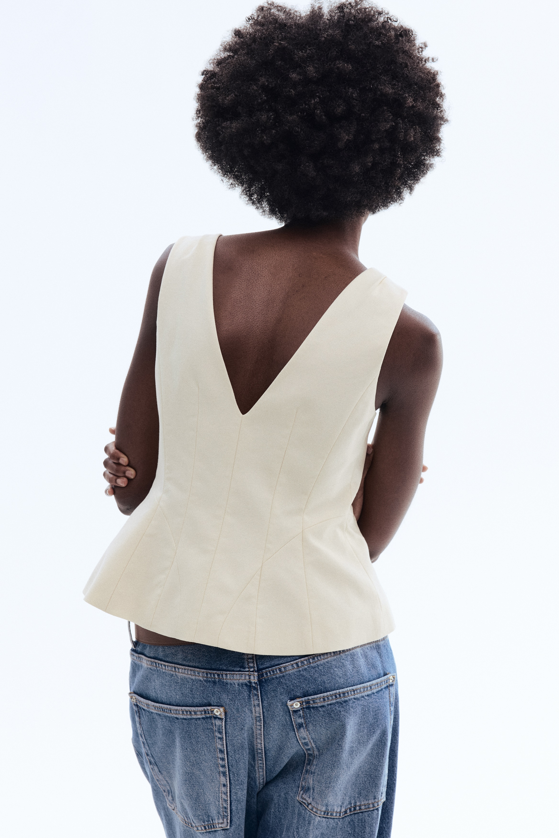 V-neck waistcoat