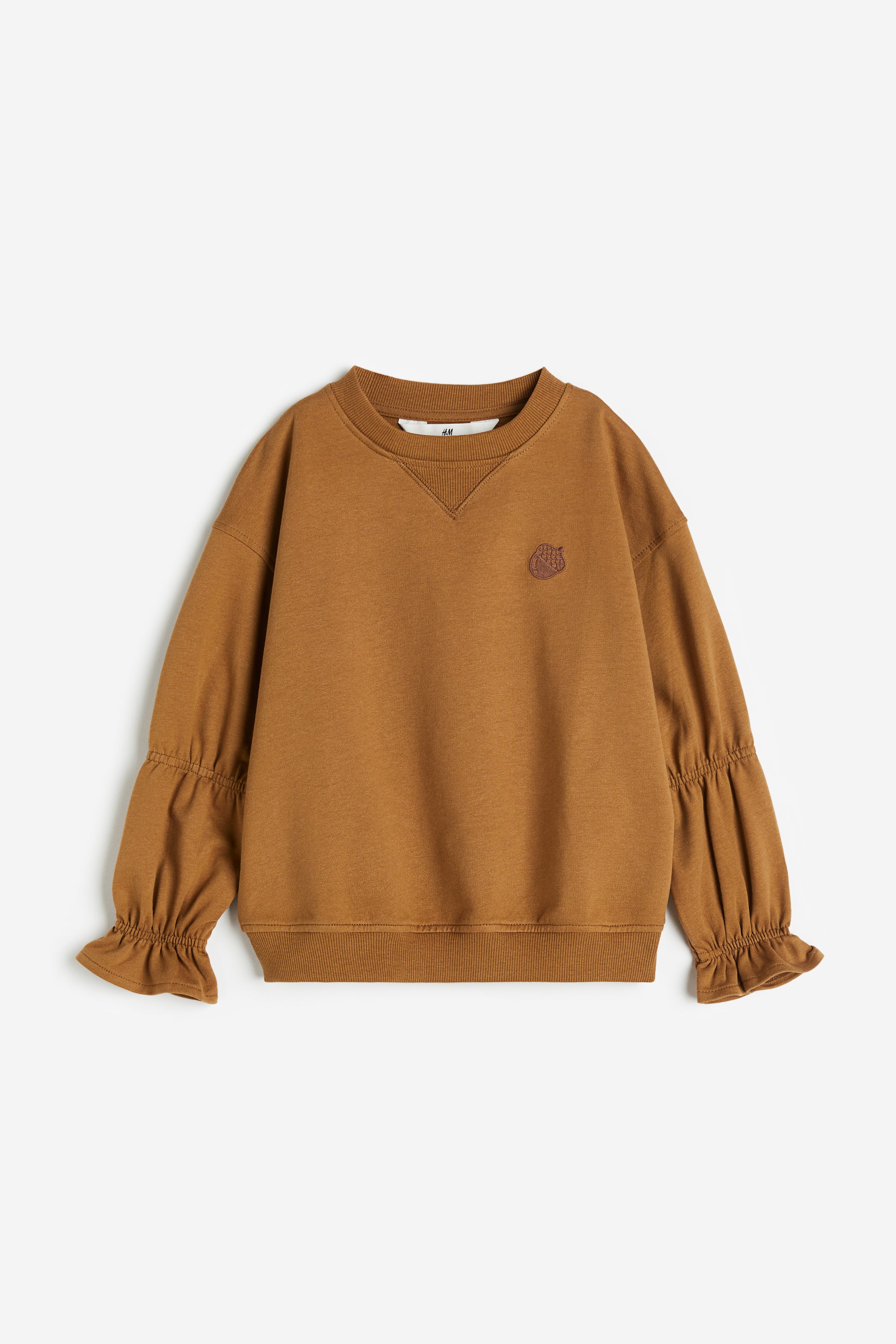 이미지 확대 보기: 오버사이즈 스웨트셔츠 - 브라운 - Kids | H&M KR 1