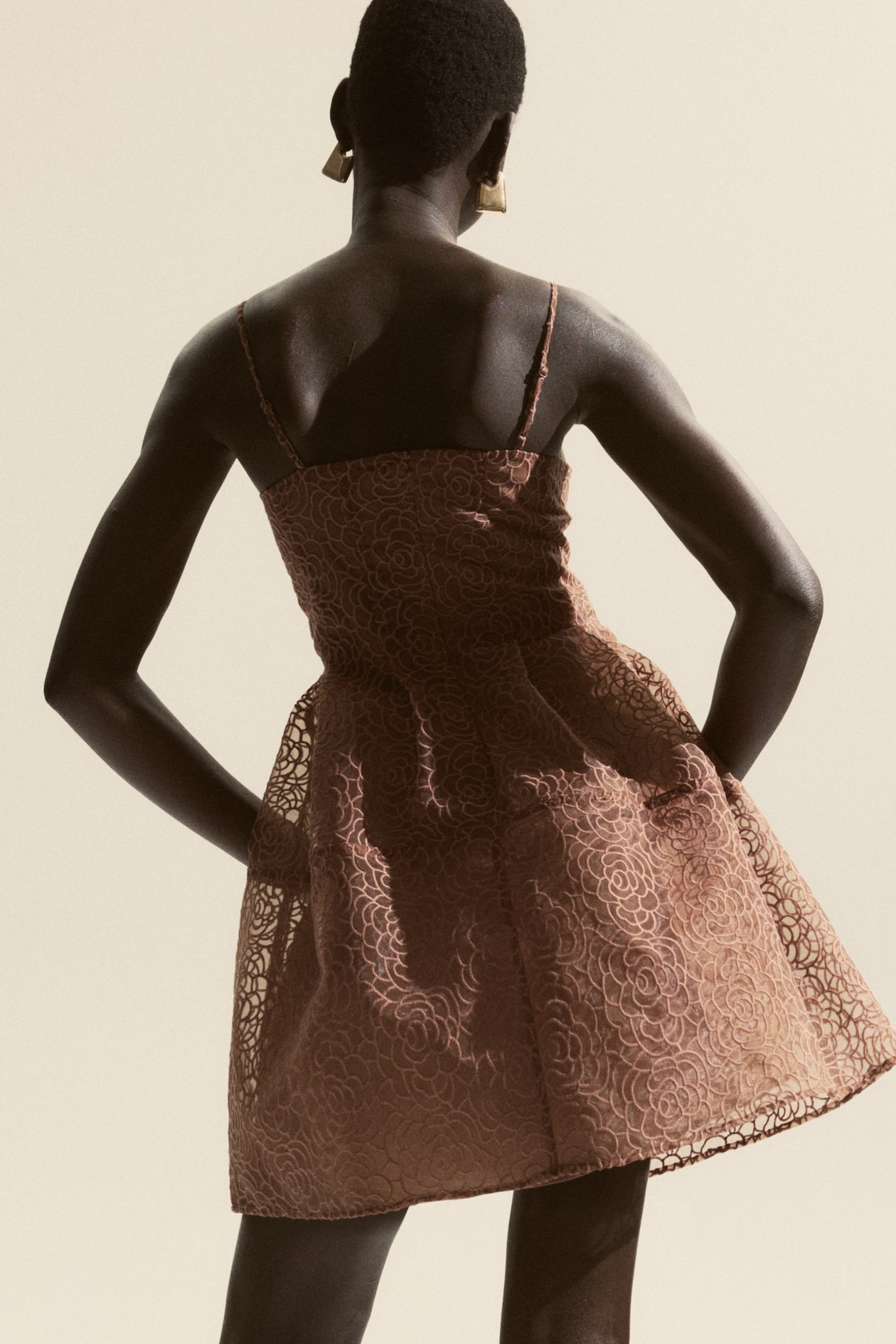 Embroidered Strappy Dress - image 4