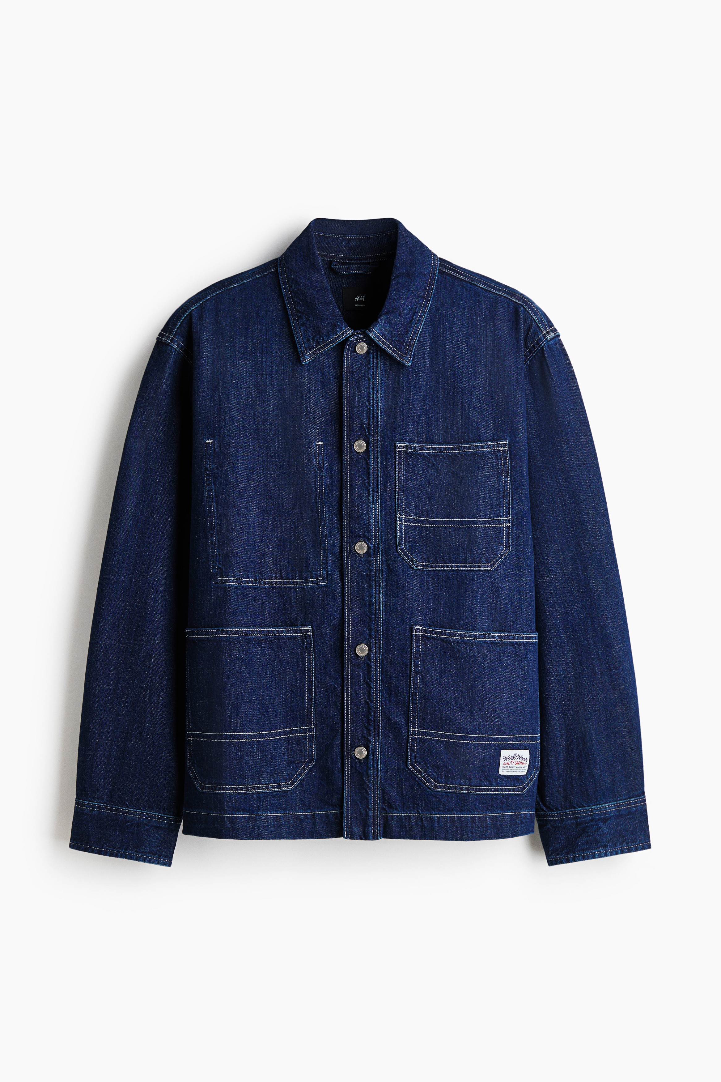 Denim overshirt - Dark denim blue