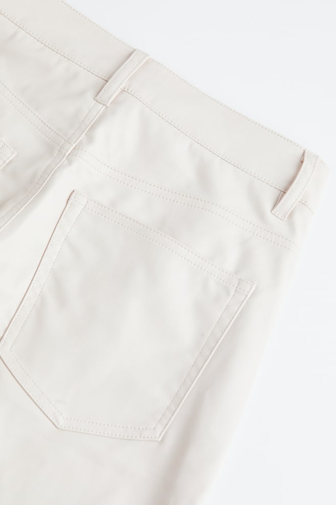 Straight trousers - Natural white/Black/Black - 3
