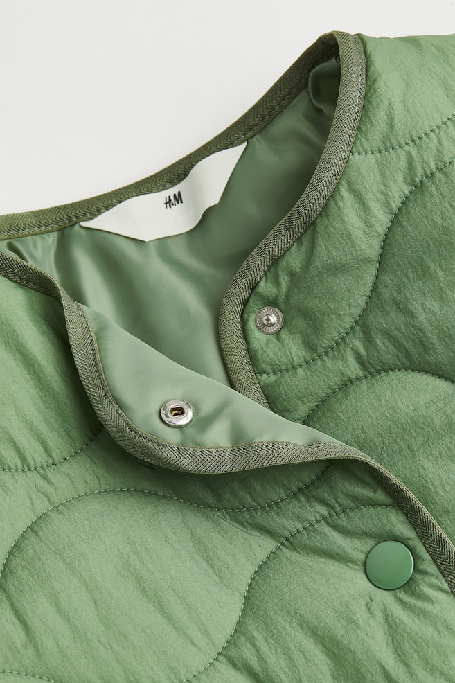 Quilted jacket - Green - 3