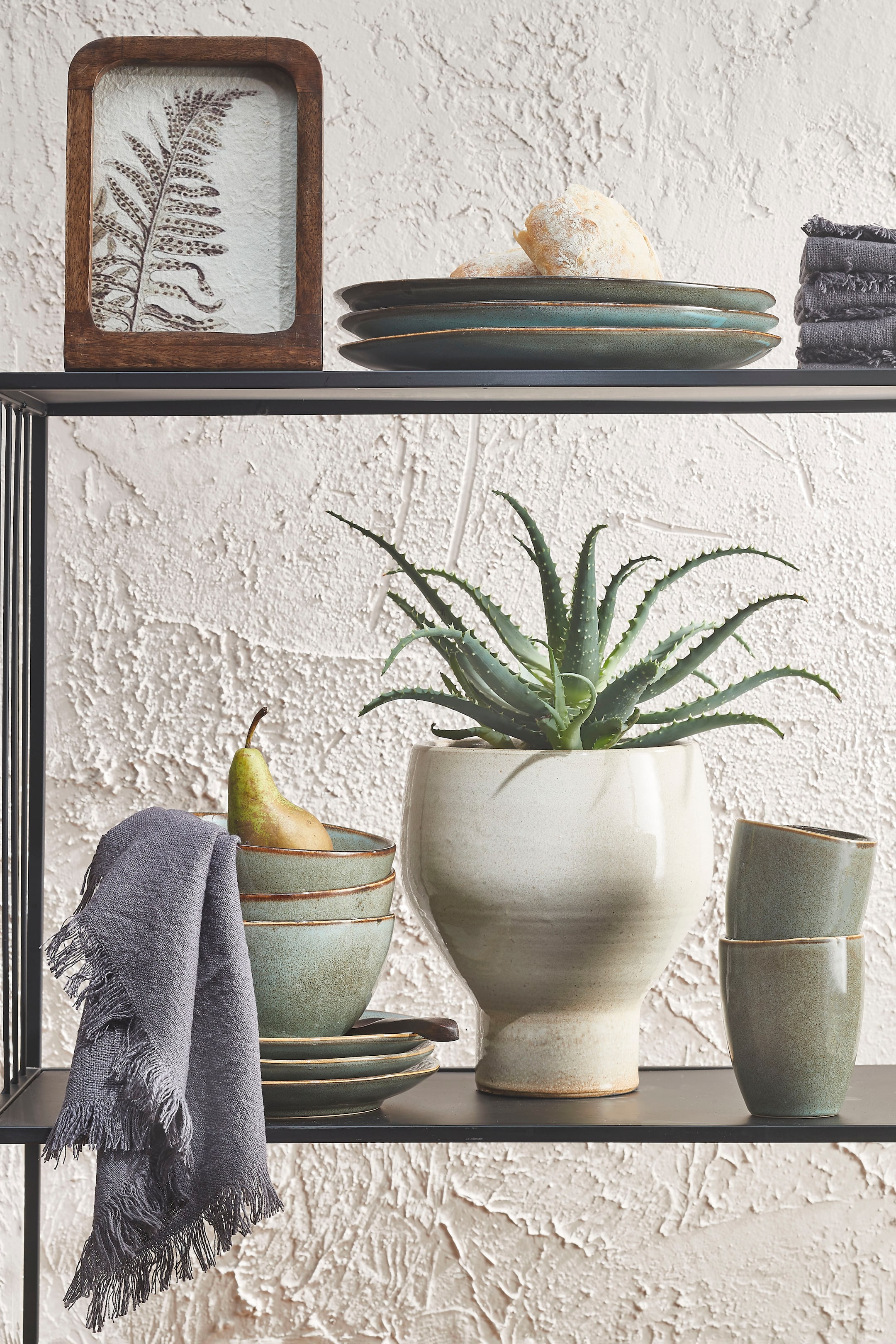 Größeres Bild ansehen: Service Set für 4 Personen - Grün - Mica Decorations - Home All | H&M DE 1