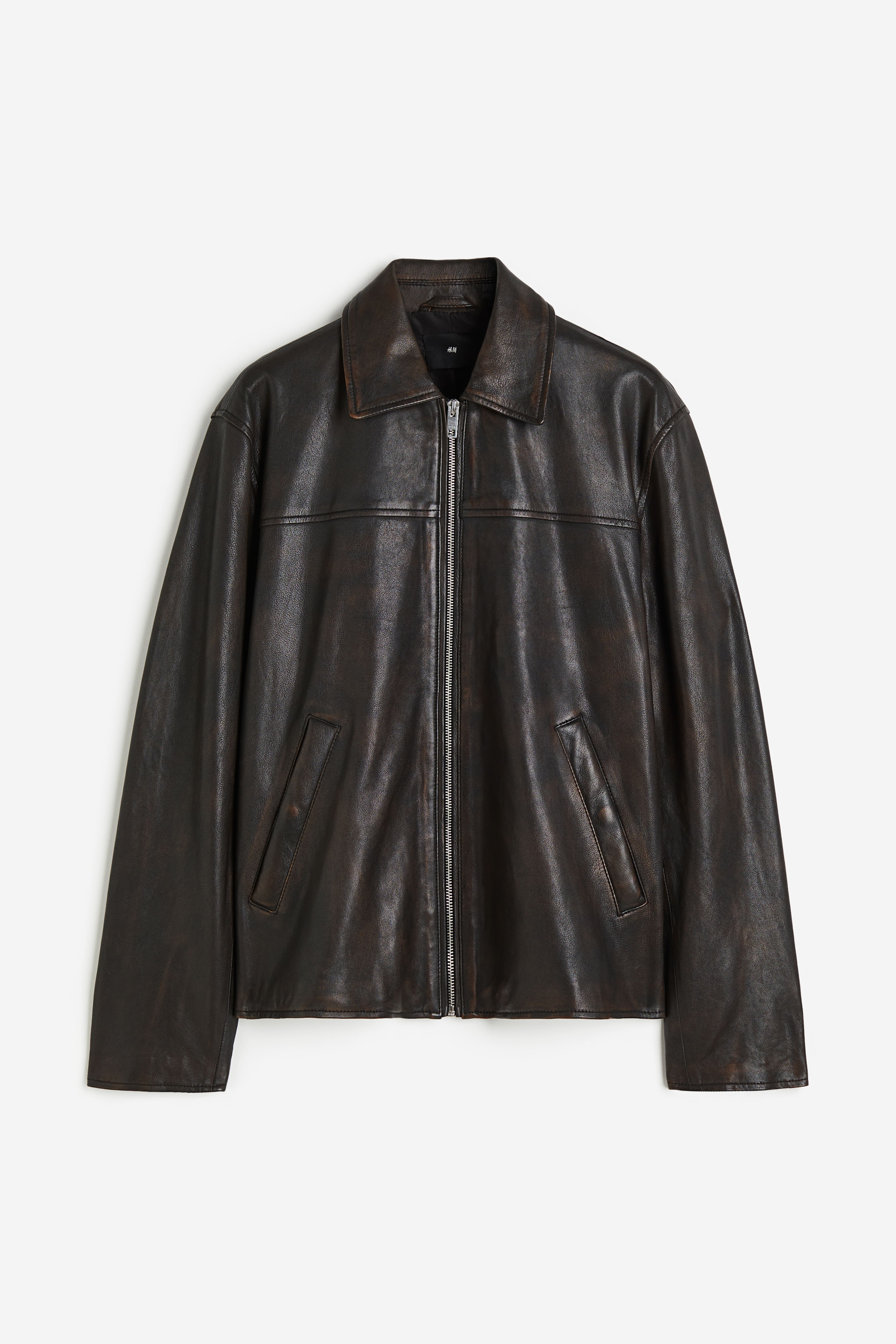 Regular Fit Leather Jacket