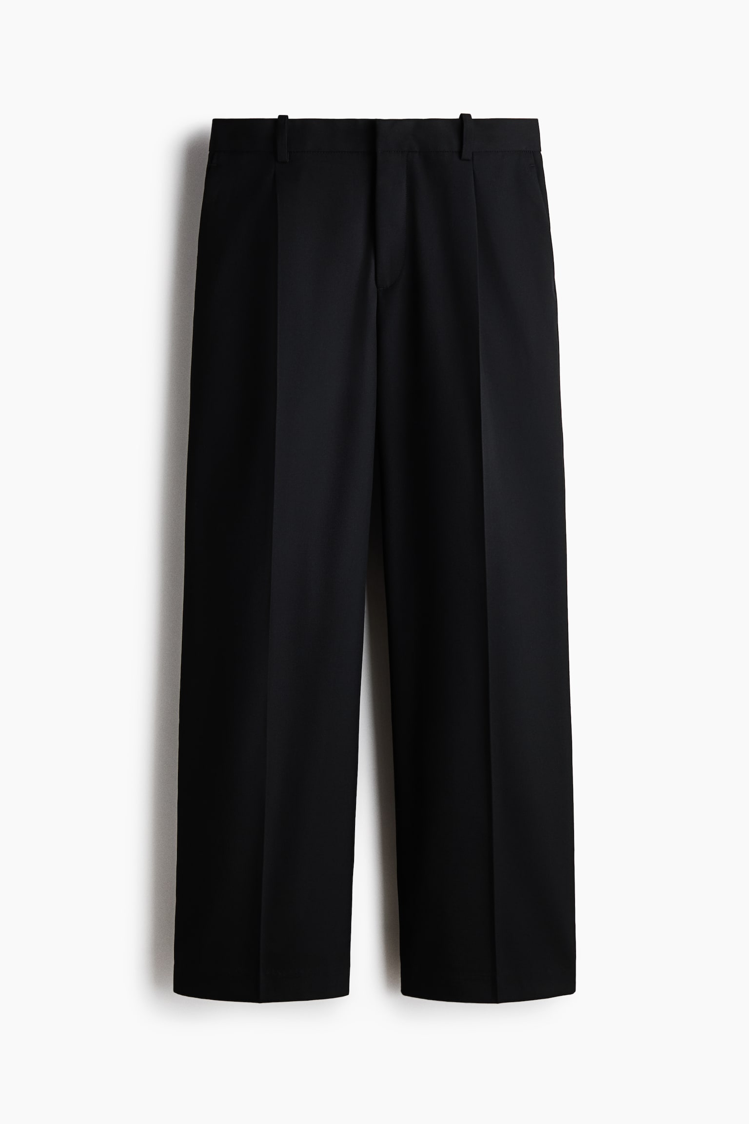 Loose Fit Tailored trousers - Black/Dark brown - 1
