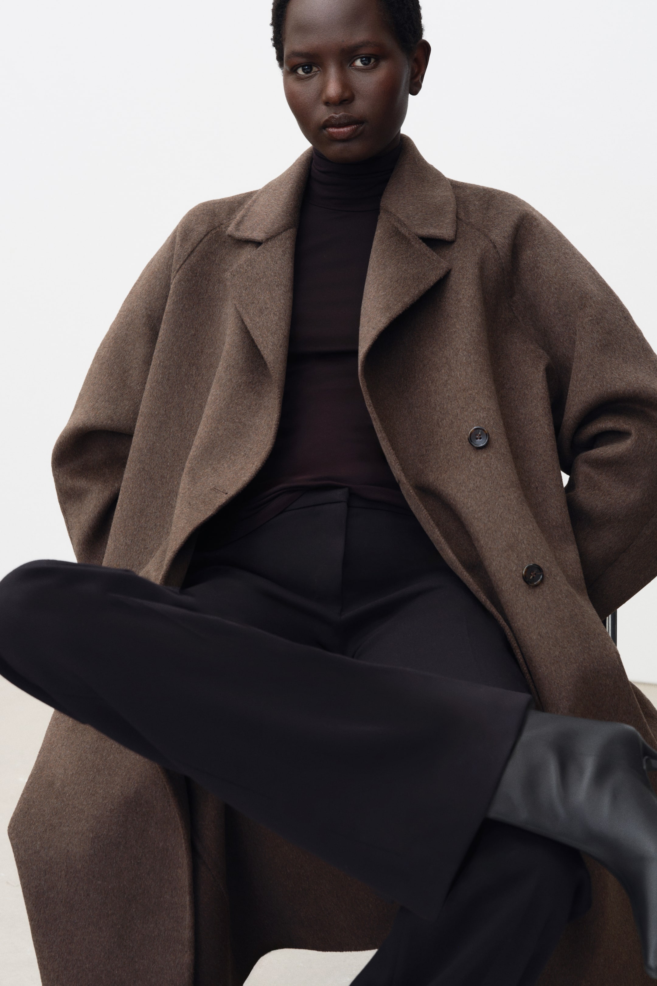 Handmade Wool-Blend Coat