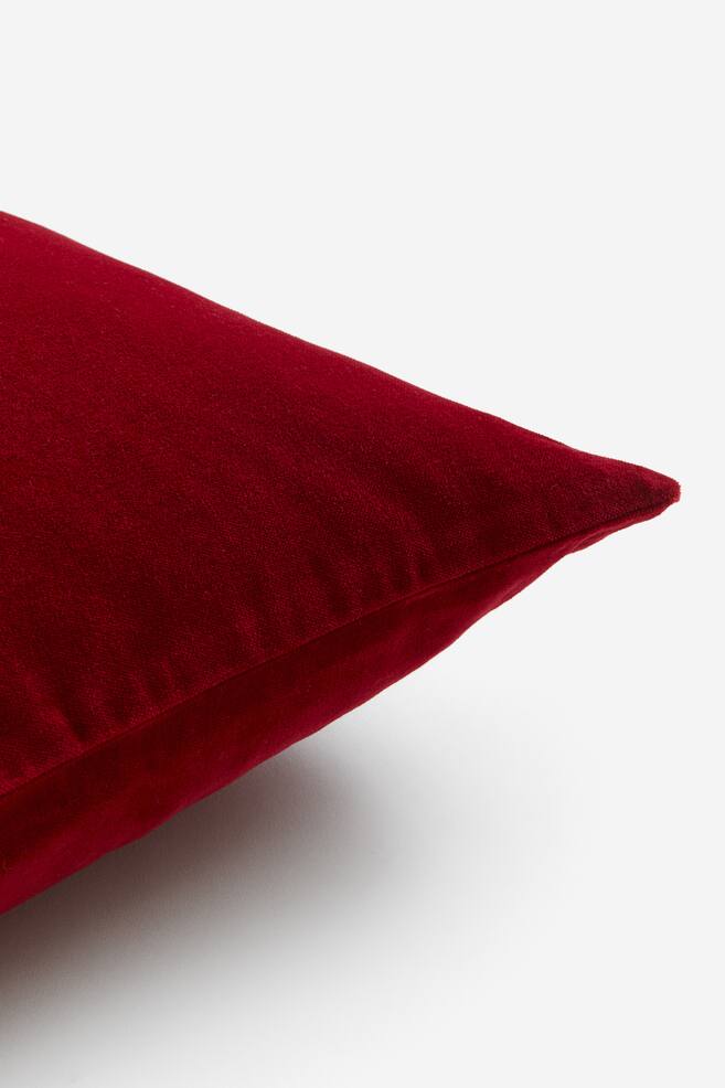 Cotton velvet cushion cover - Red/Dark grey/Sage green/Purple/dc/dc/dc/dc/dc/dc/dc/dc/dc - 2