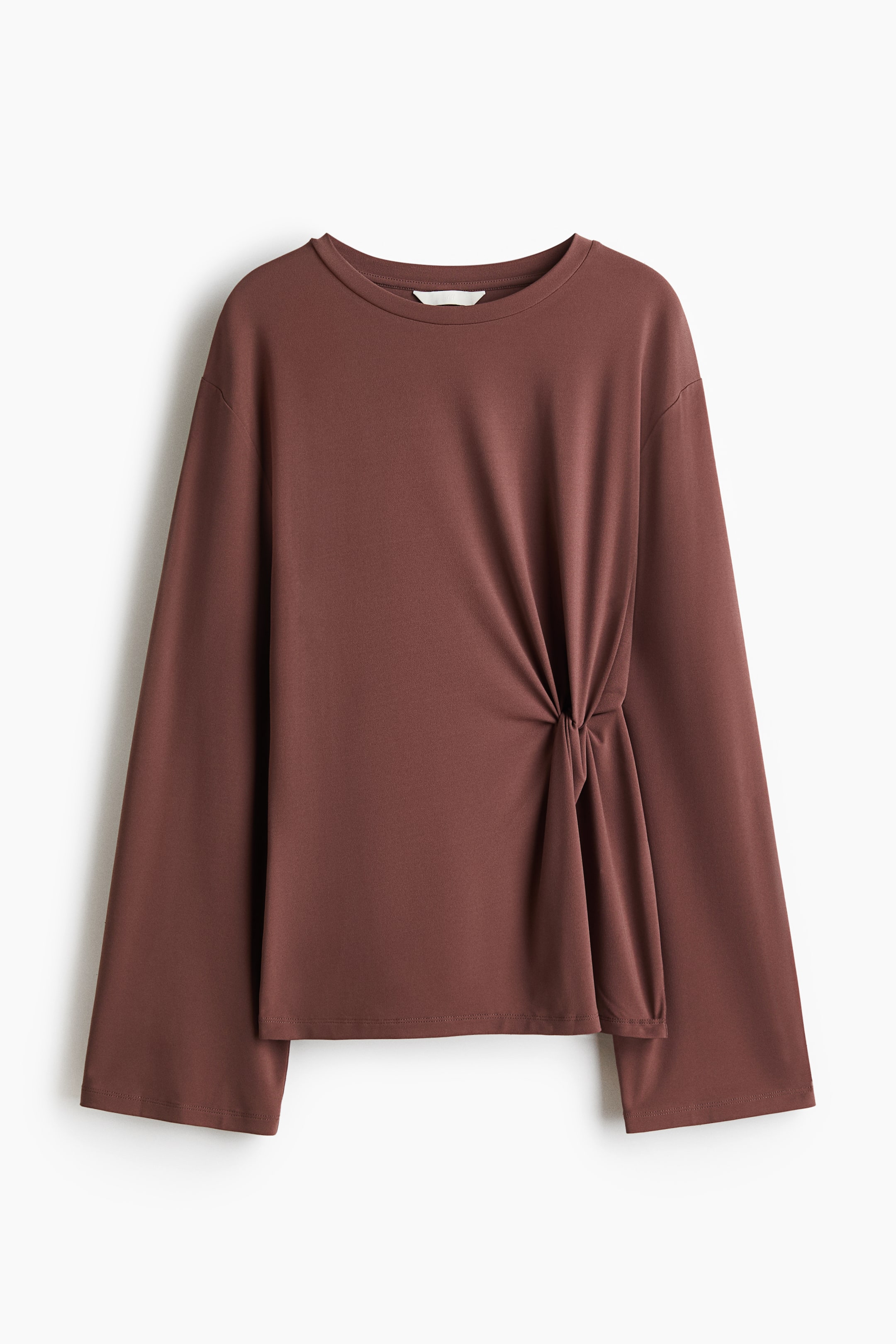 View larger image: Twist-detail top - Dark mole - Ladies | H&M 1