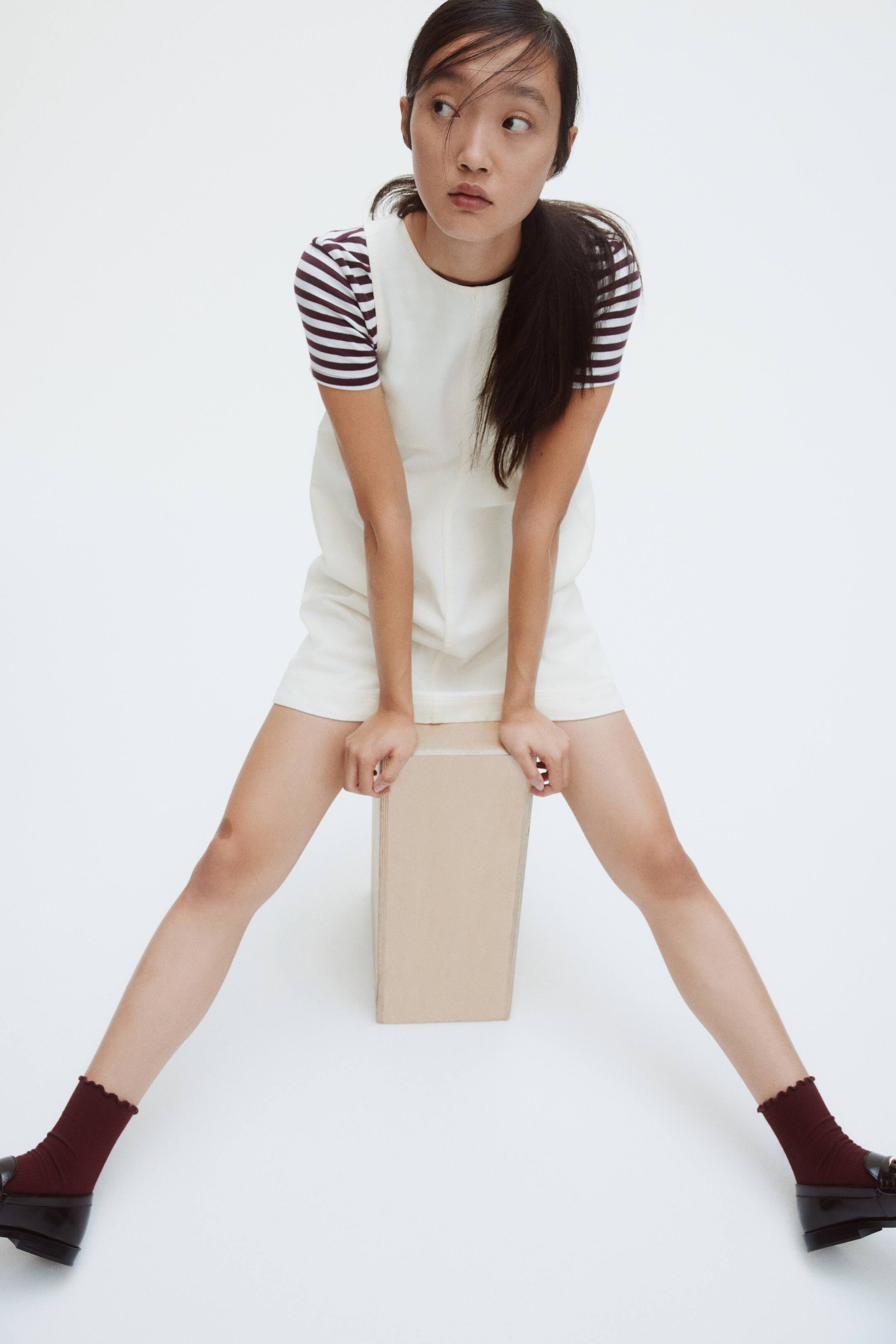 Xem ảnh lớn hơn: Váy suông không tay - Màu kem - Ladies | H&M VN 1