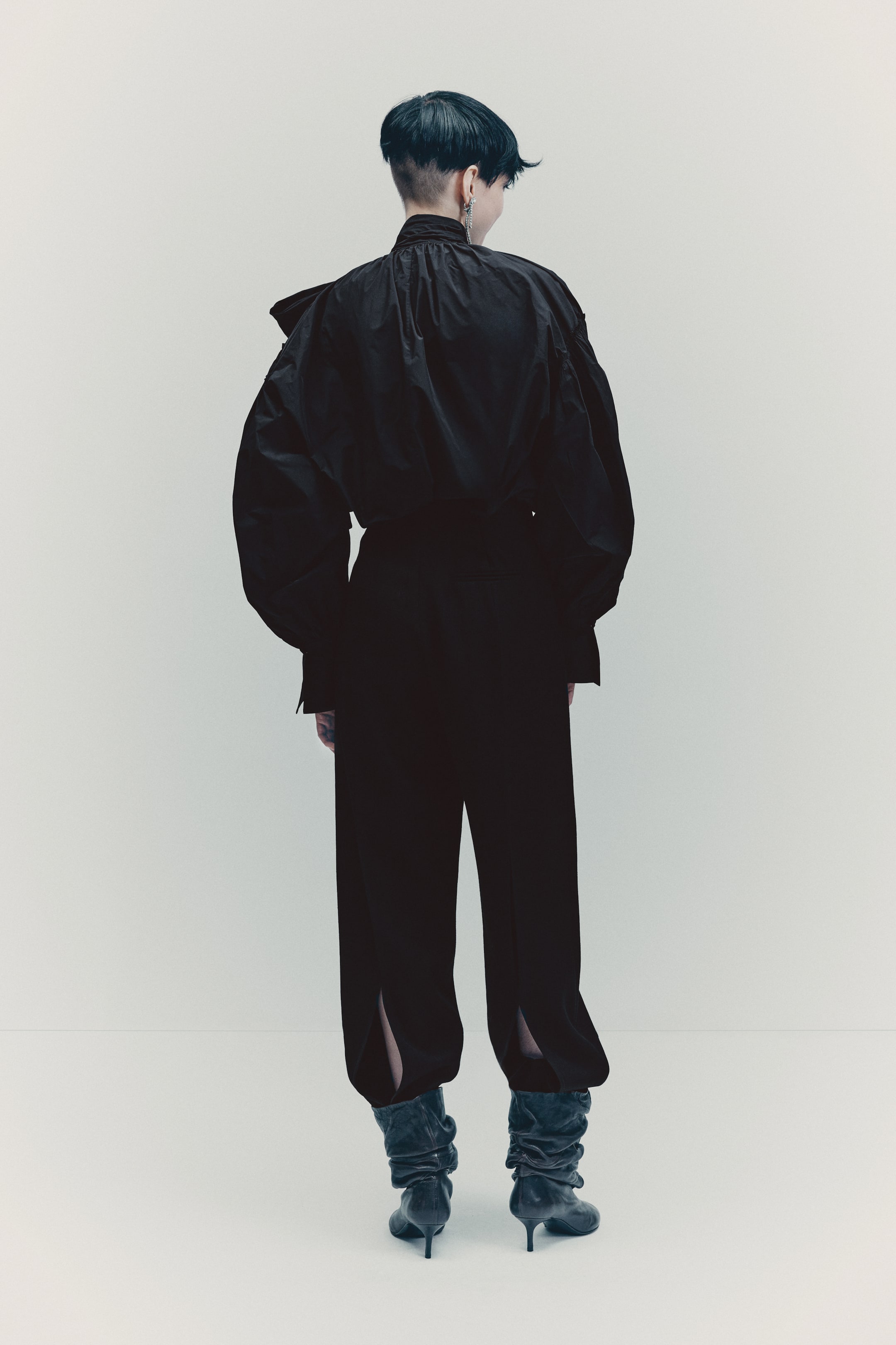 查看大圖: 蝴蝶結飾女衫 - 黑色 - Ladies | H&M HK 4