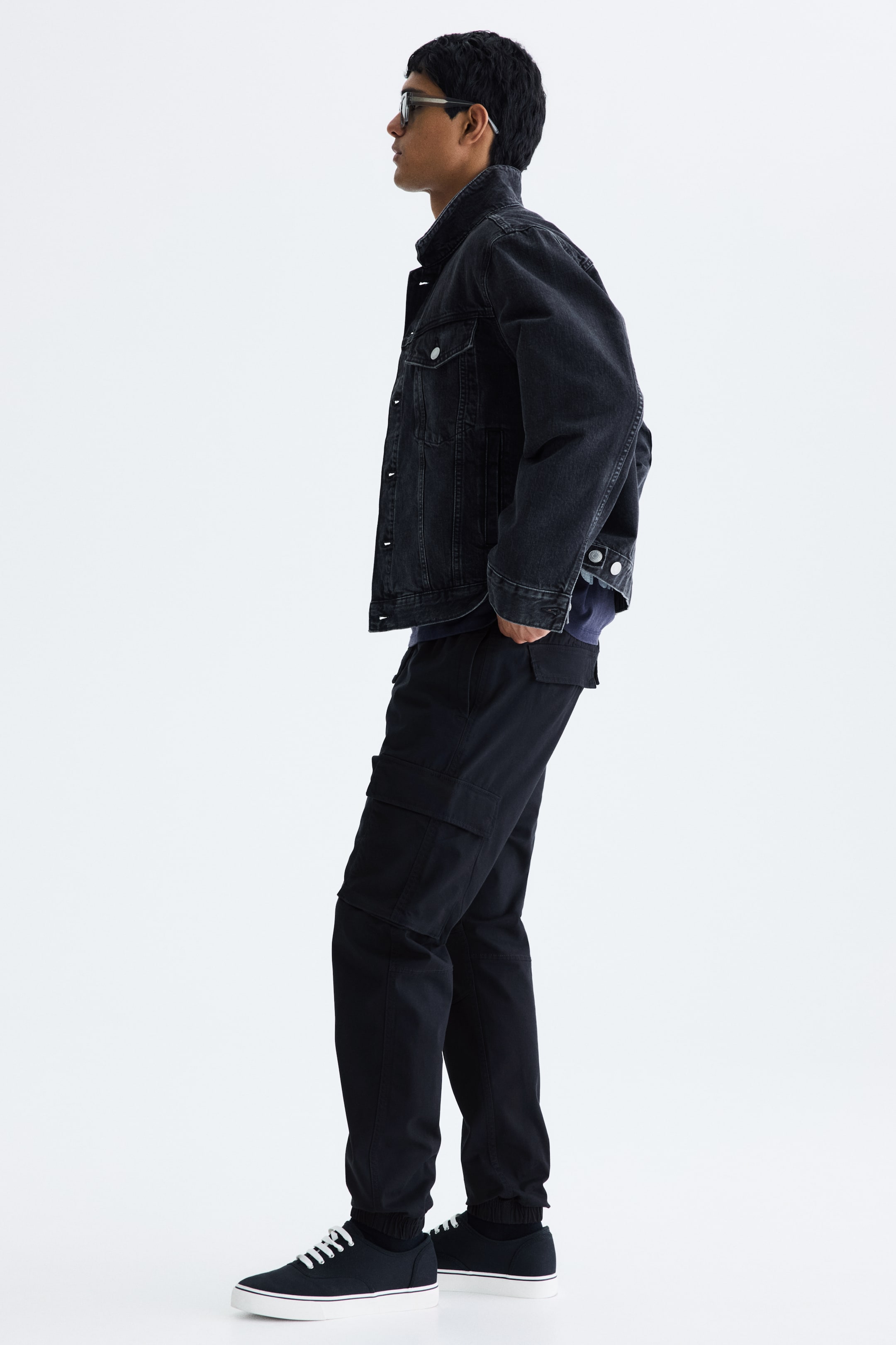 Мужские брюки H&M Slim-Fit Cargo Pants — фото 5