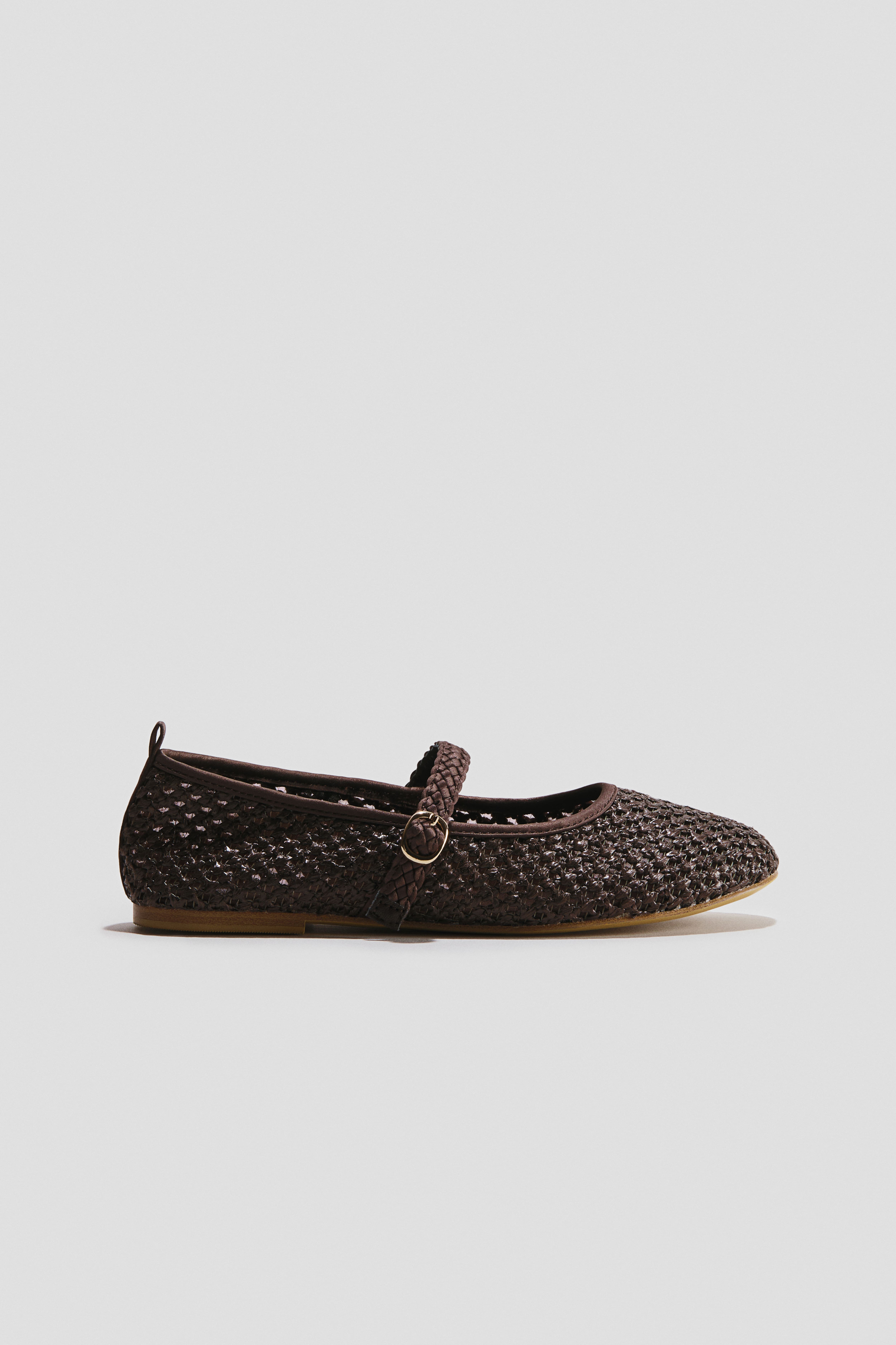 Braided ballerina flats