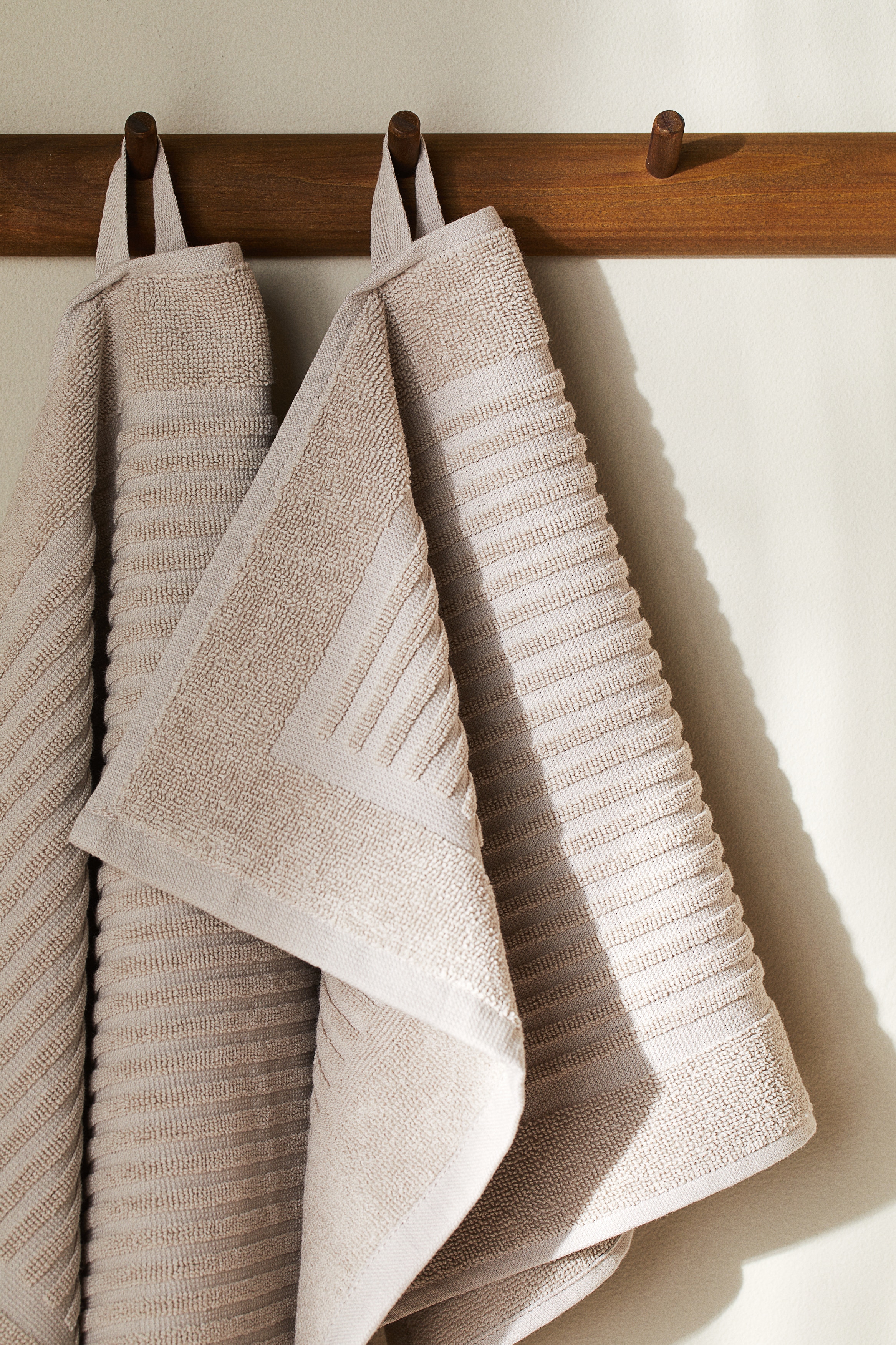 Cotton terry guest towel - Light mole