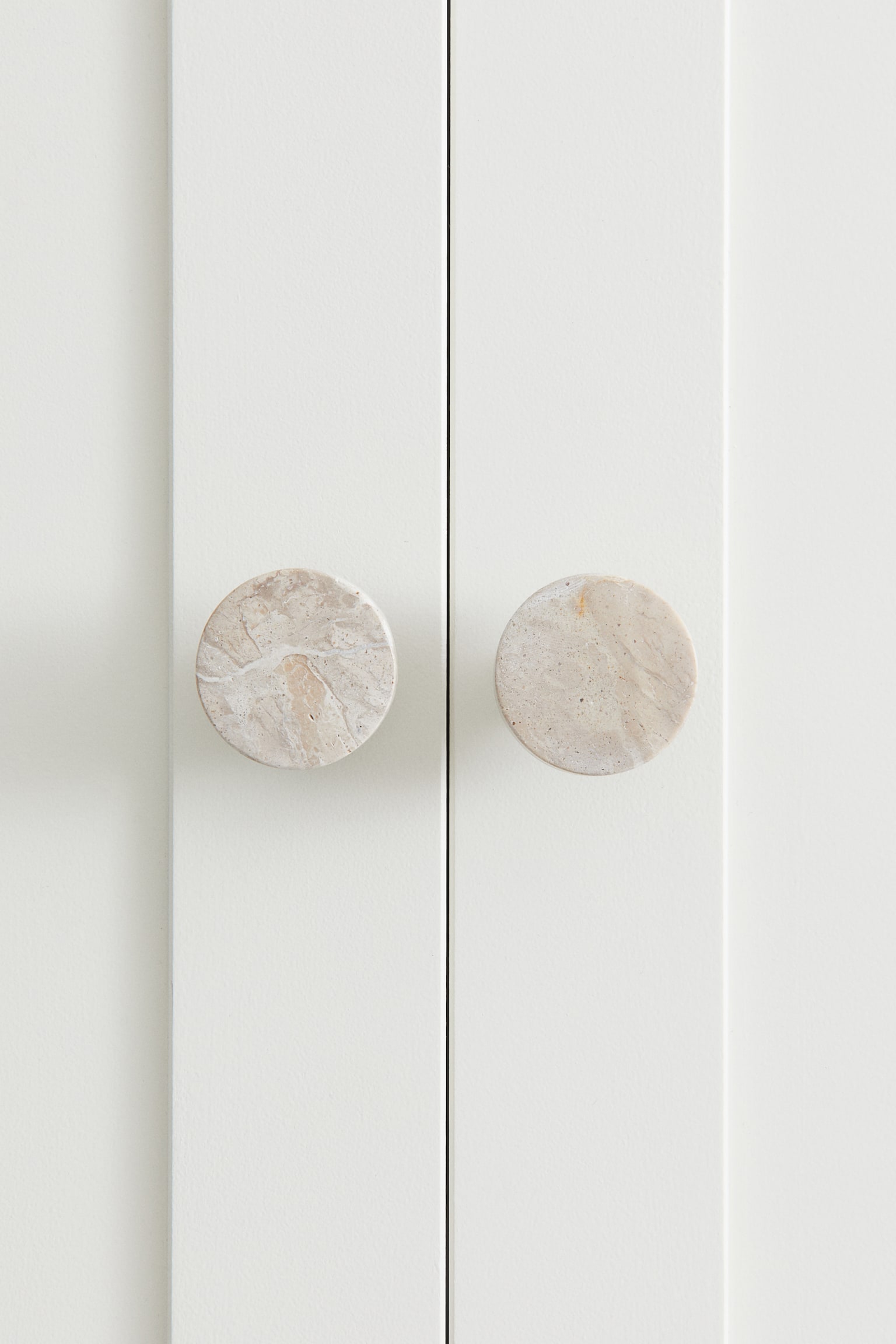 2-pack marble knobs - Light beige - 2