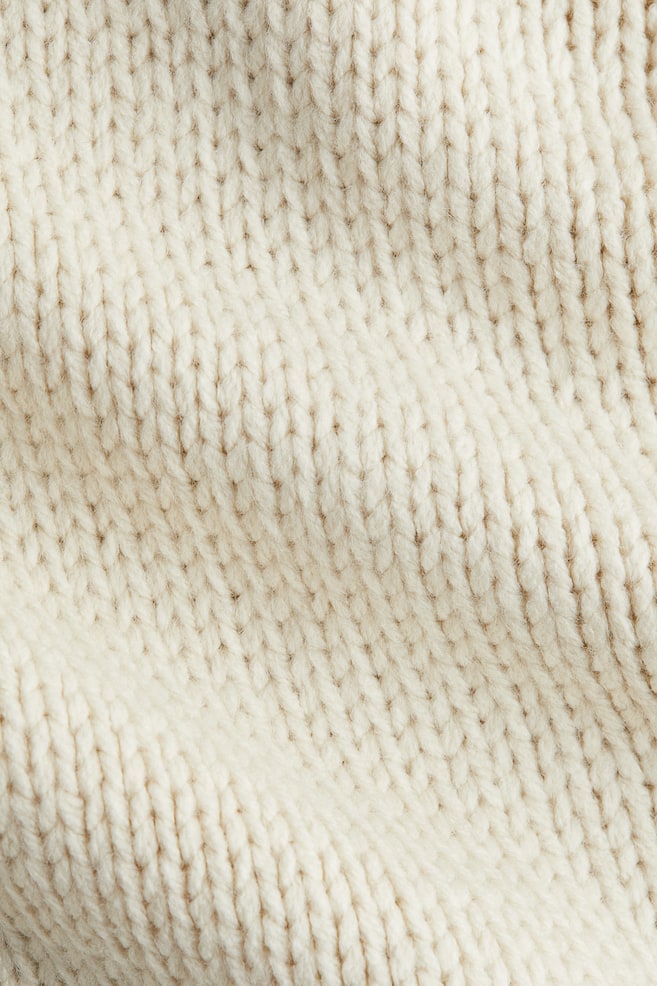 Raglan-Sleeved Sweater - Cream/Beige melange - 5