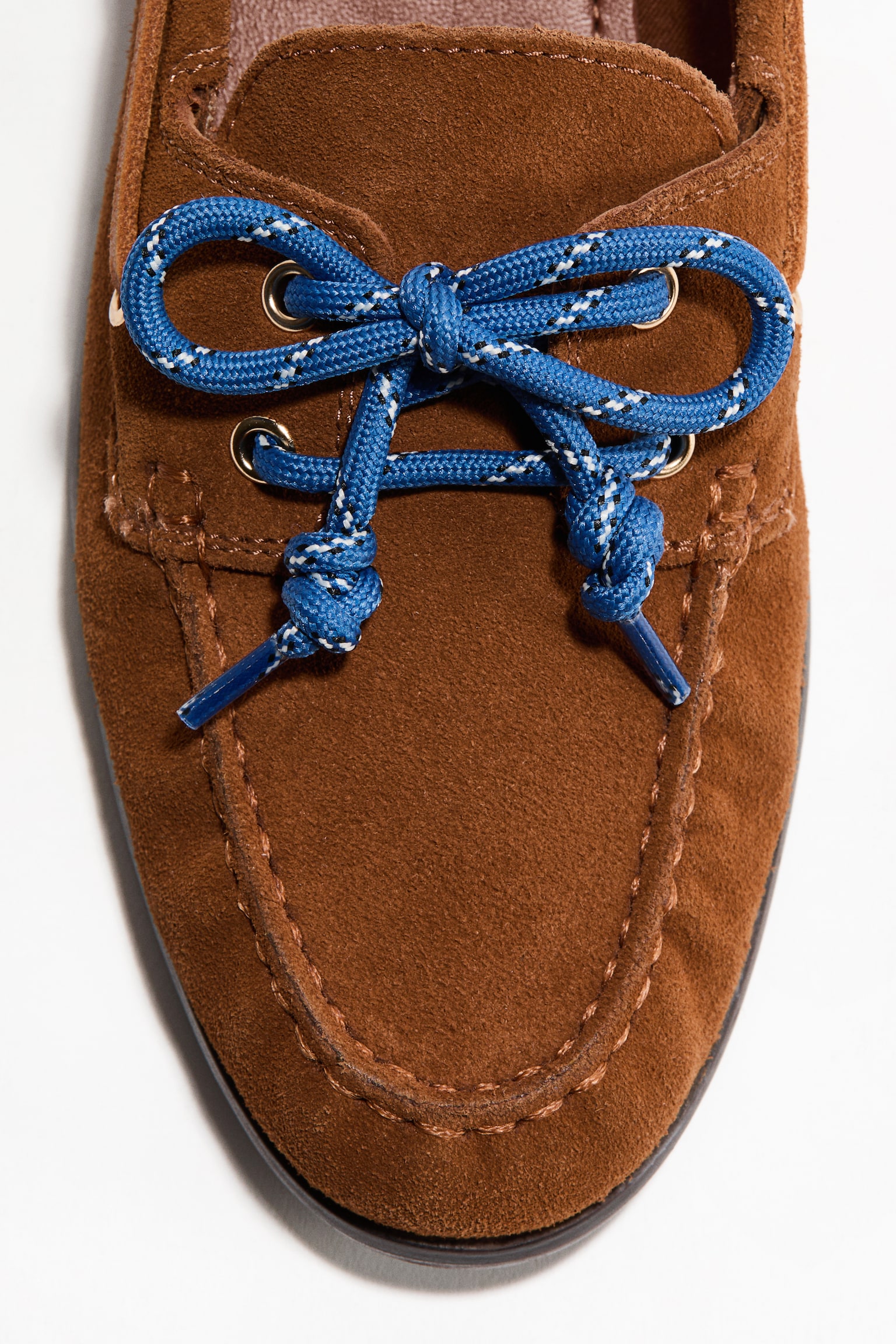 Шкіряні топсайдери - Коричневий - 3