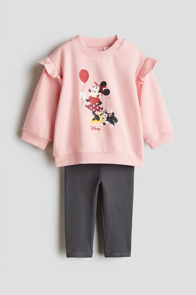 2-piece printed set - Pink/Minnie Mouse - 1