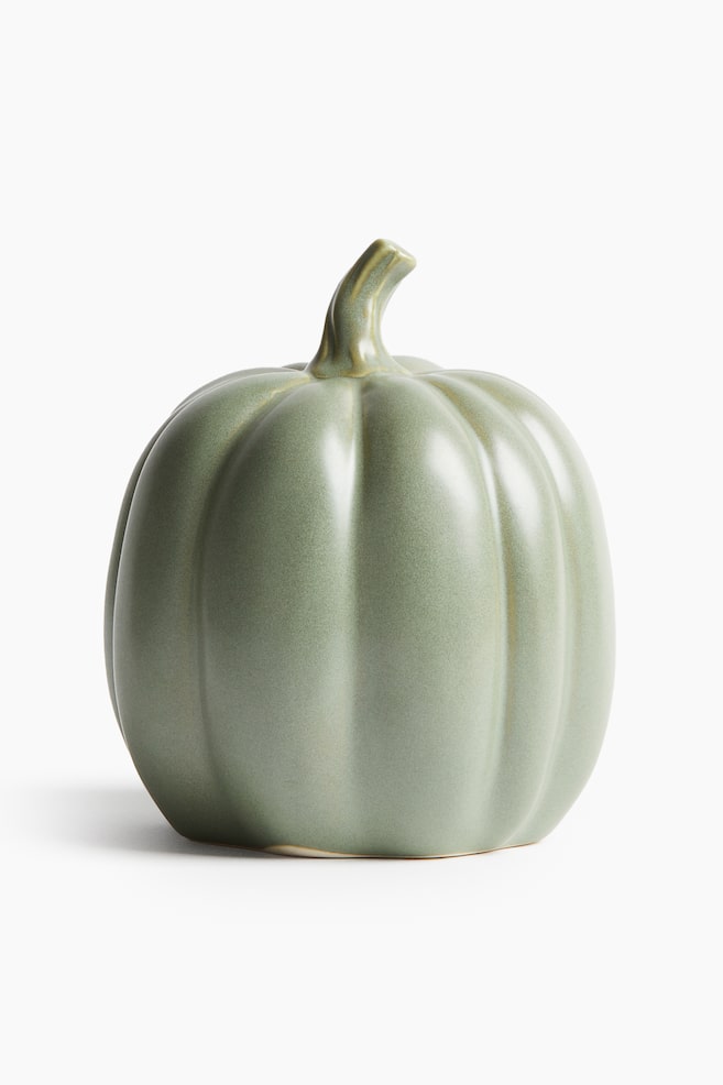 Stoneware Decoration - Green/Dark gray/Cream - 1