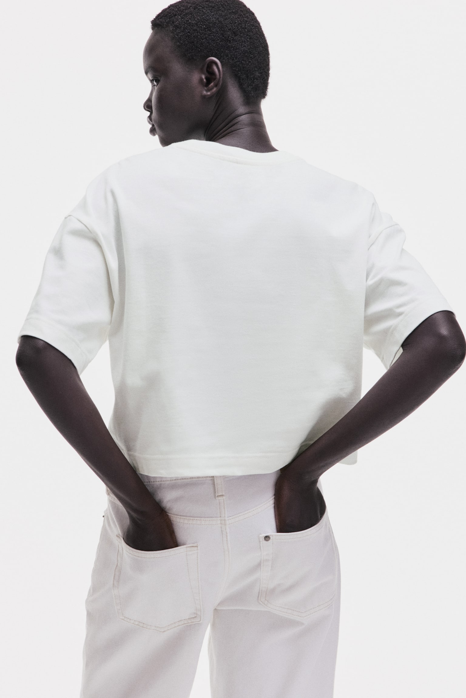 Playera cuadrada - Blanco/Turquesa claro/Amarillo/Rosa - 4