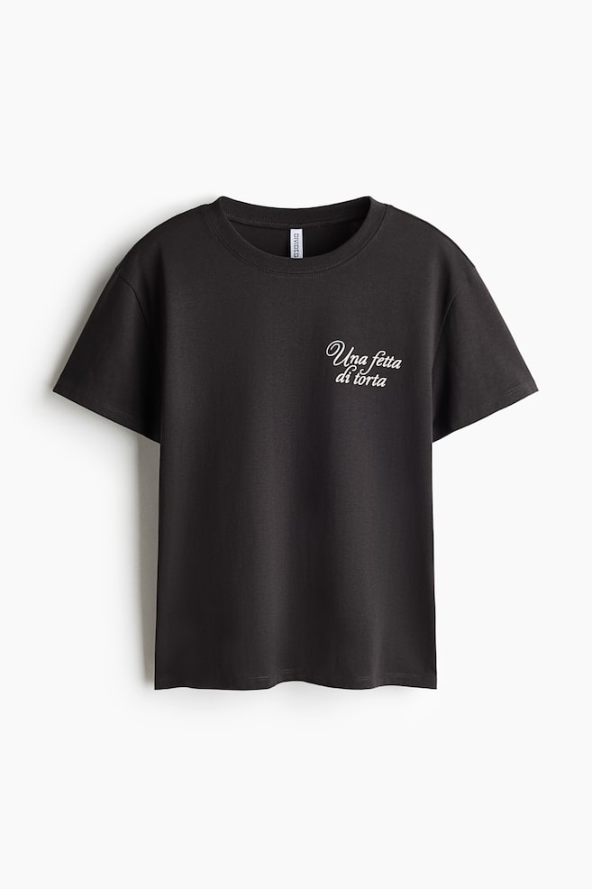 Printed T-Shirt - Charcoal gray/Fetta di Torta/Ivory/The Italian Florence/Navy blue/Atelier Créatif/Ivory/L'Équipe - 1