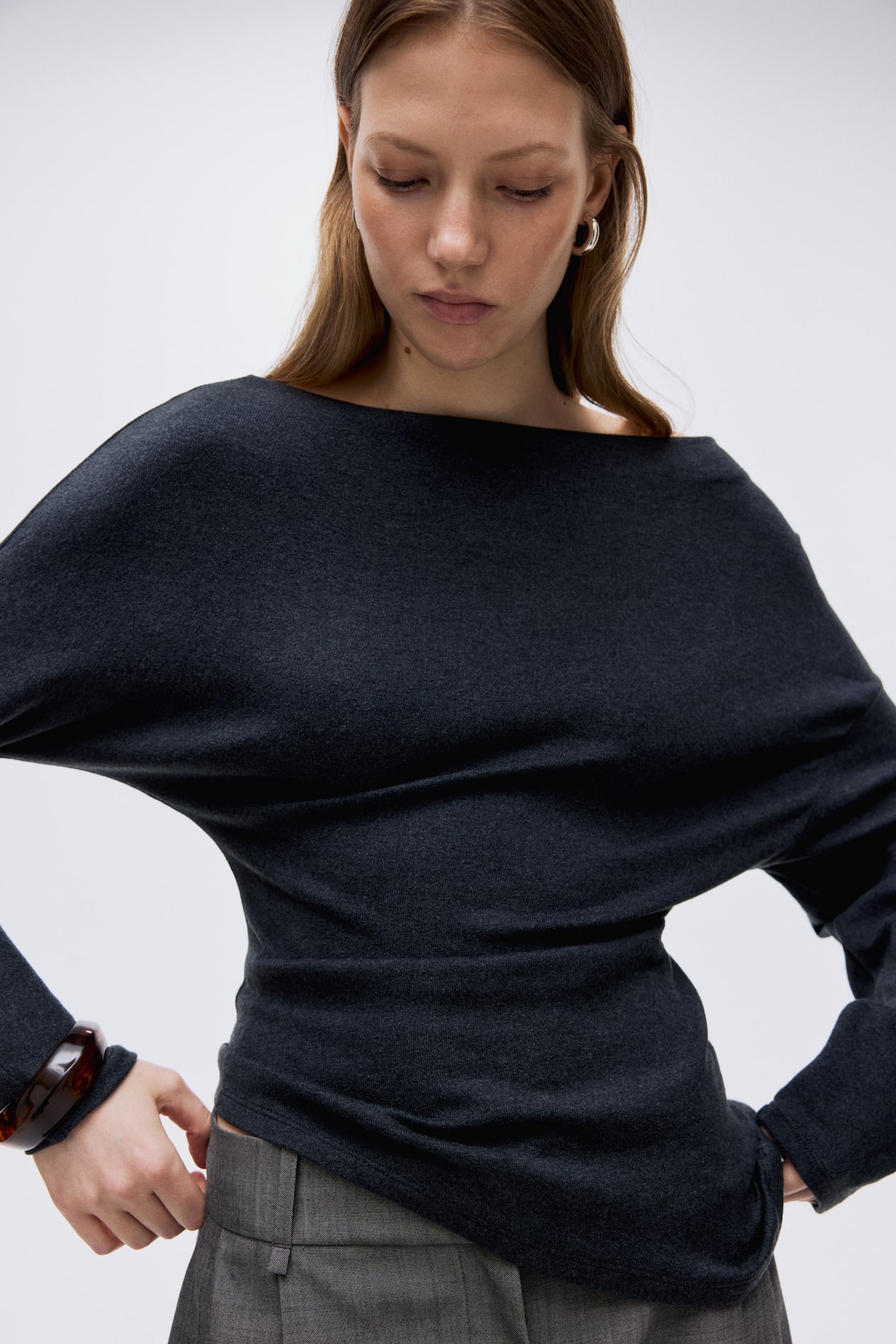 Asymmetric Jersey Top - image 3