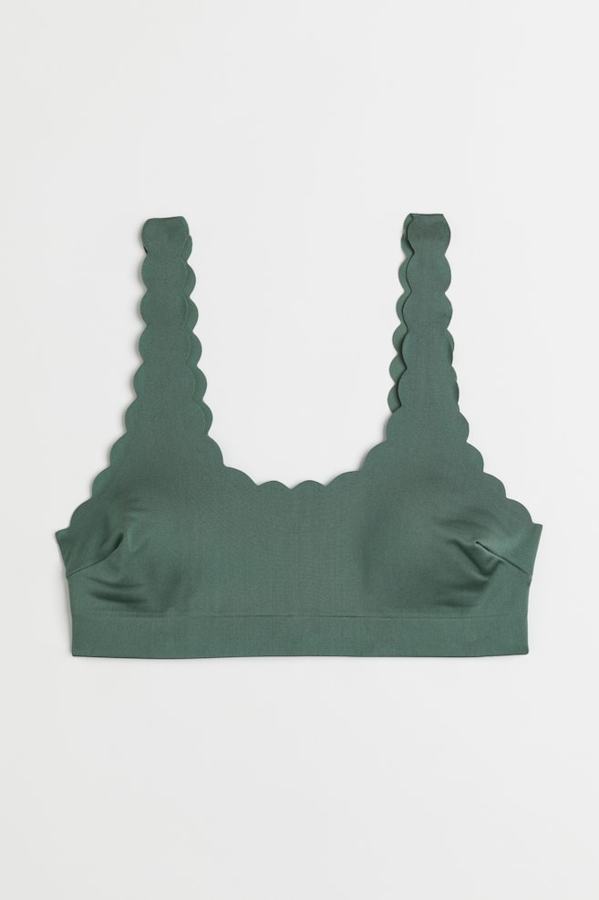 Haut de maillot paddé - Vert foncé/Noir - 1