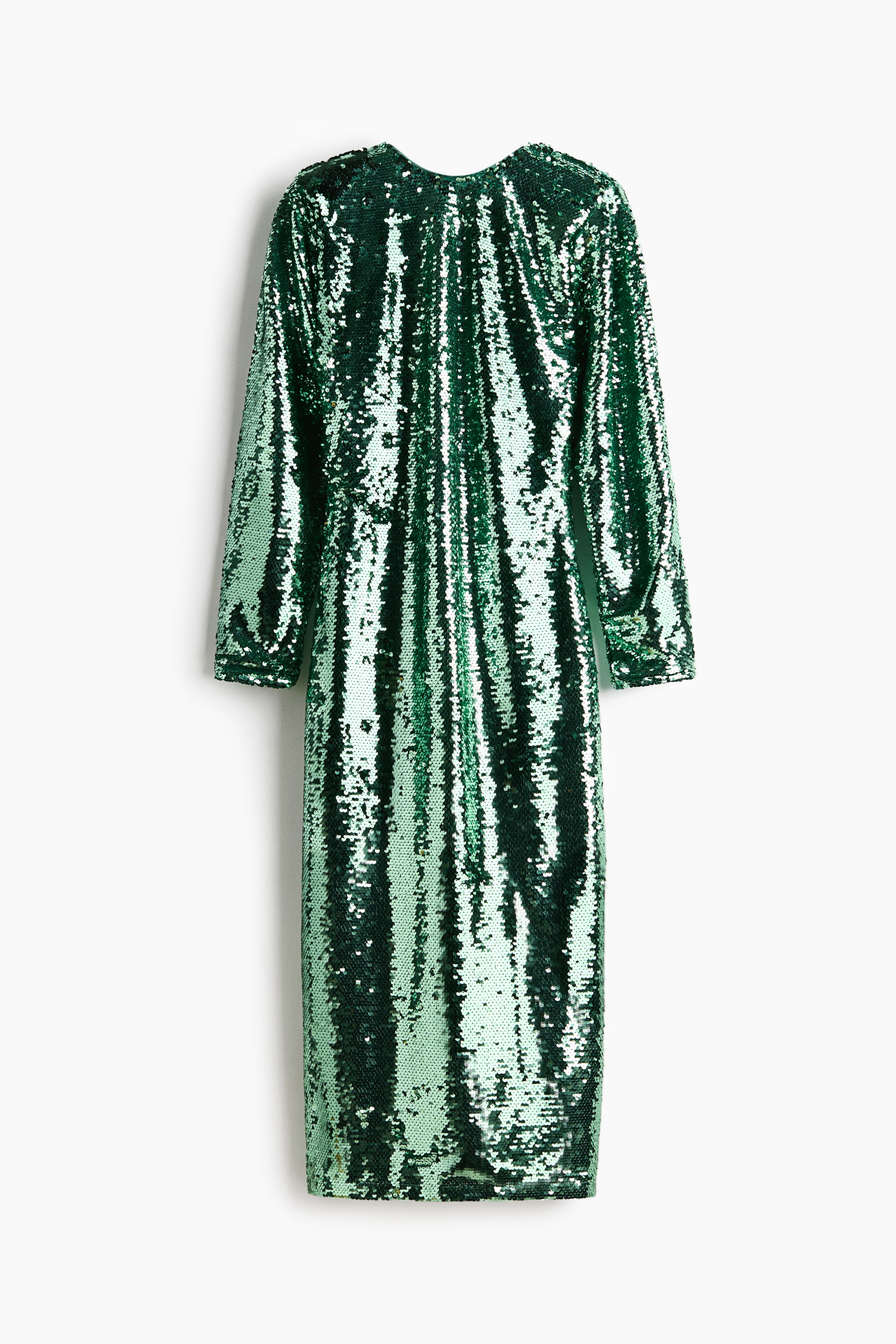 Ampliar la imagen: Vestido de lentejuelas con espalda descubierta - Emerald green - Ladies | H&M MX 5