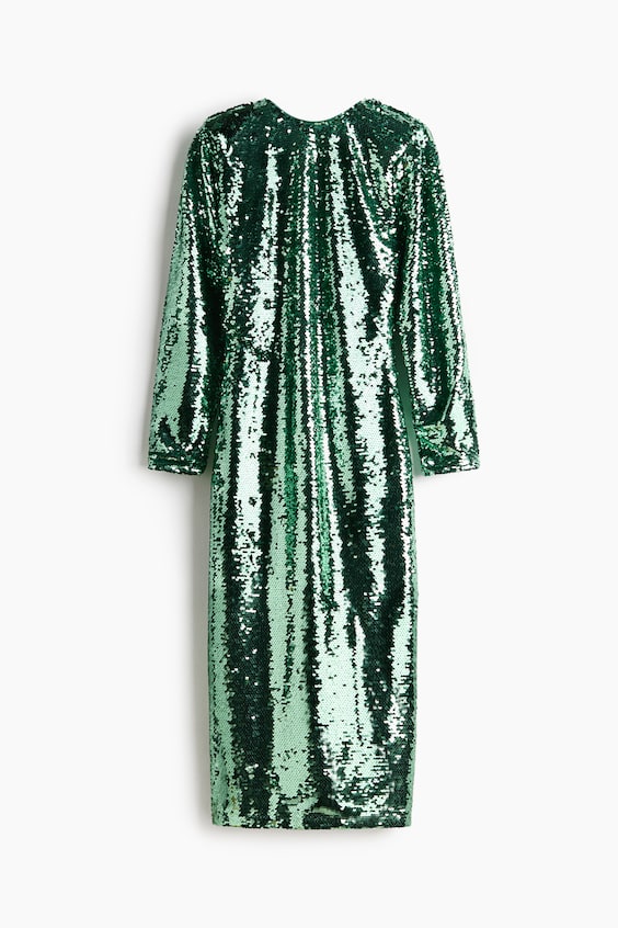 Женские платья H&M Sequined Open-Back Dress