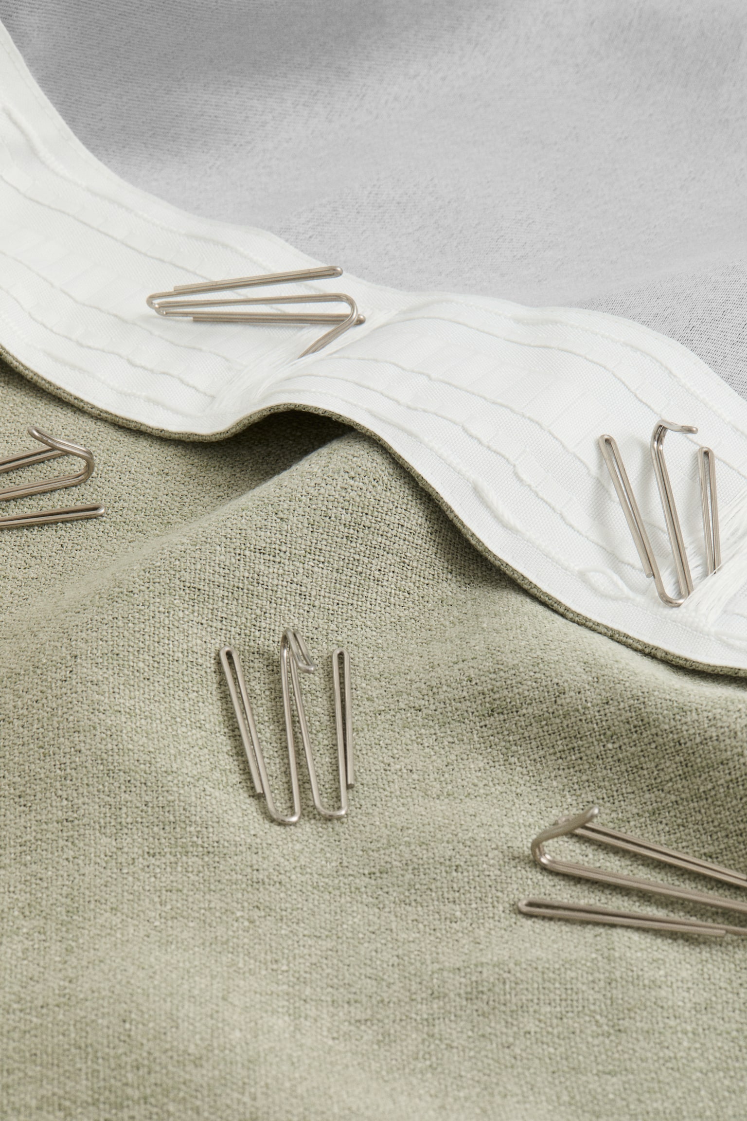 Zatemňovací závěs 2 kusy - Šalvějově zelená/Béžová - 5