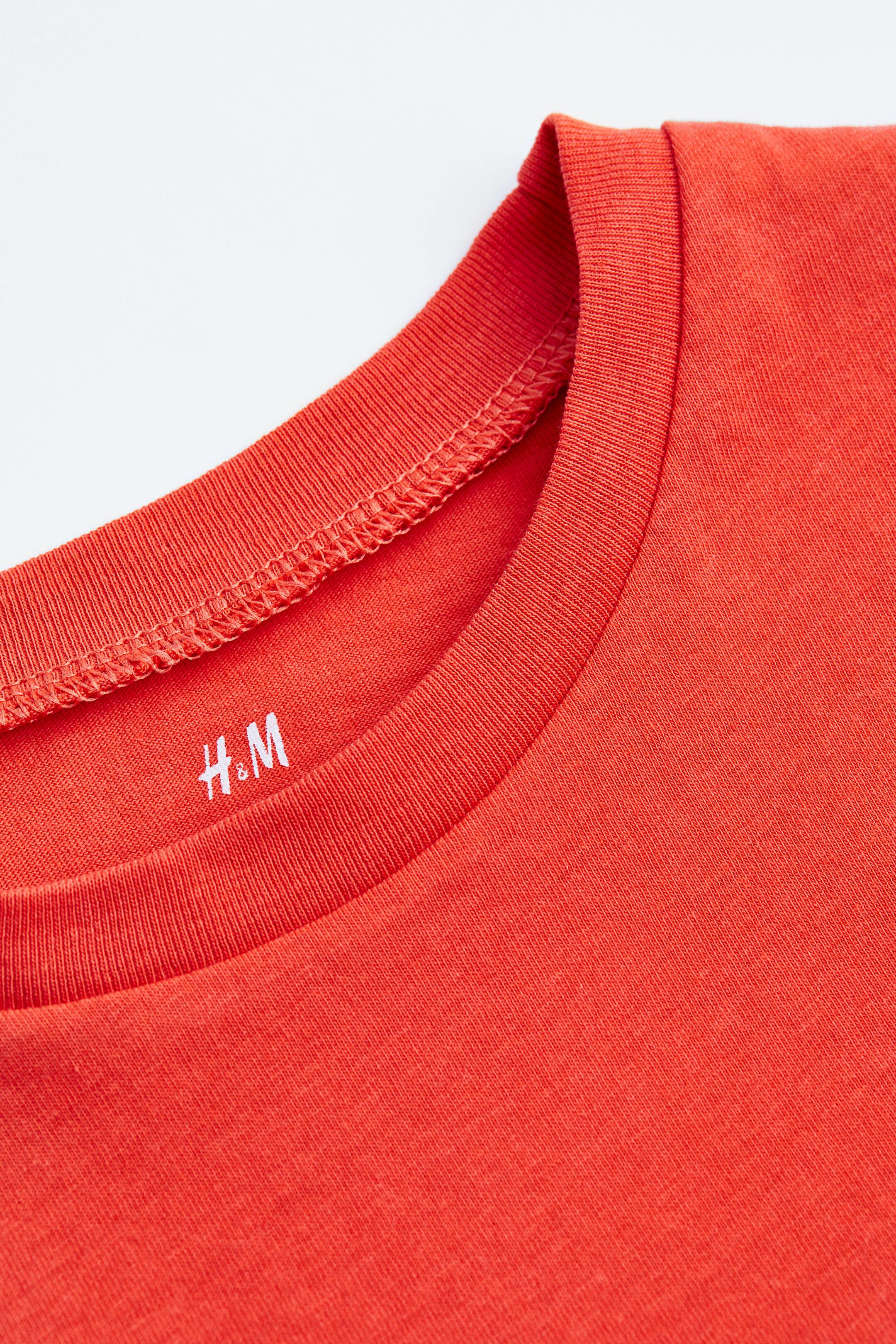 הצגת תמונה גדולה יותר: טישירט כותנה - אדום עז - Kids | H&M IL 2