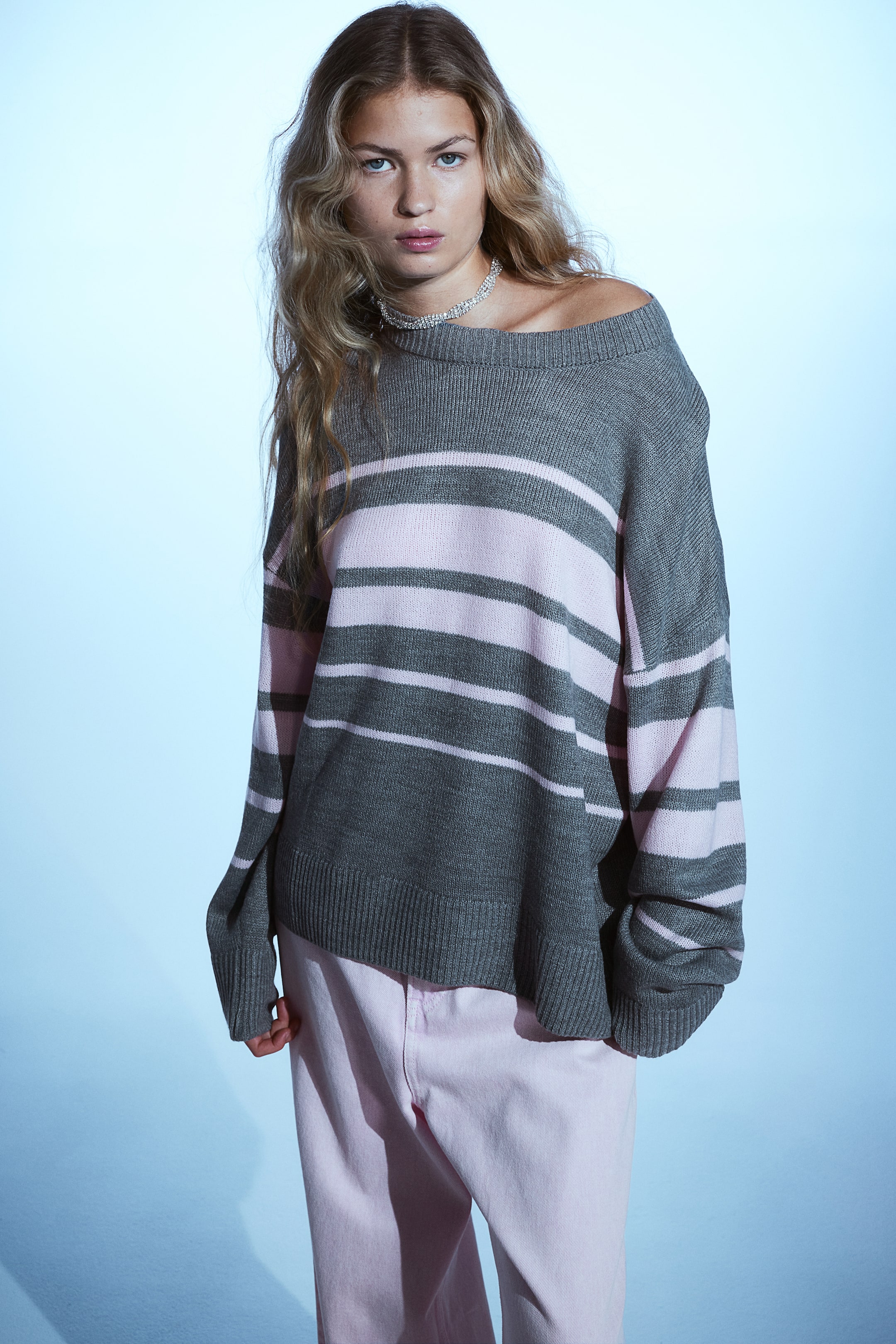 Jacquard-knit Sweater