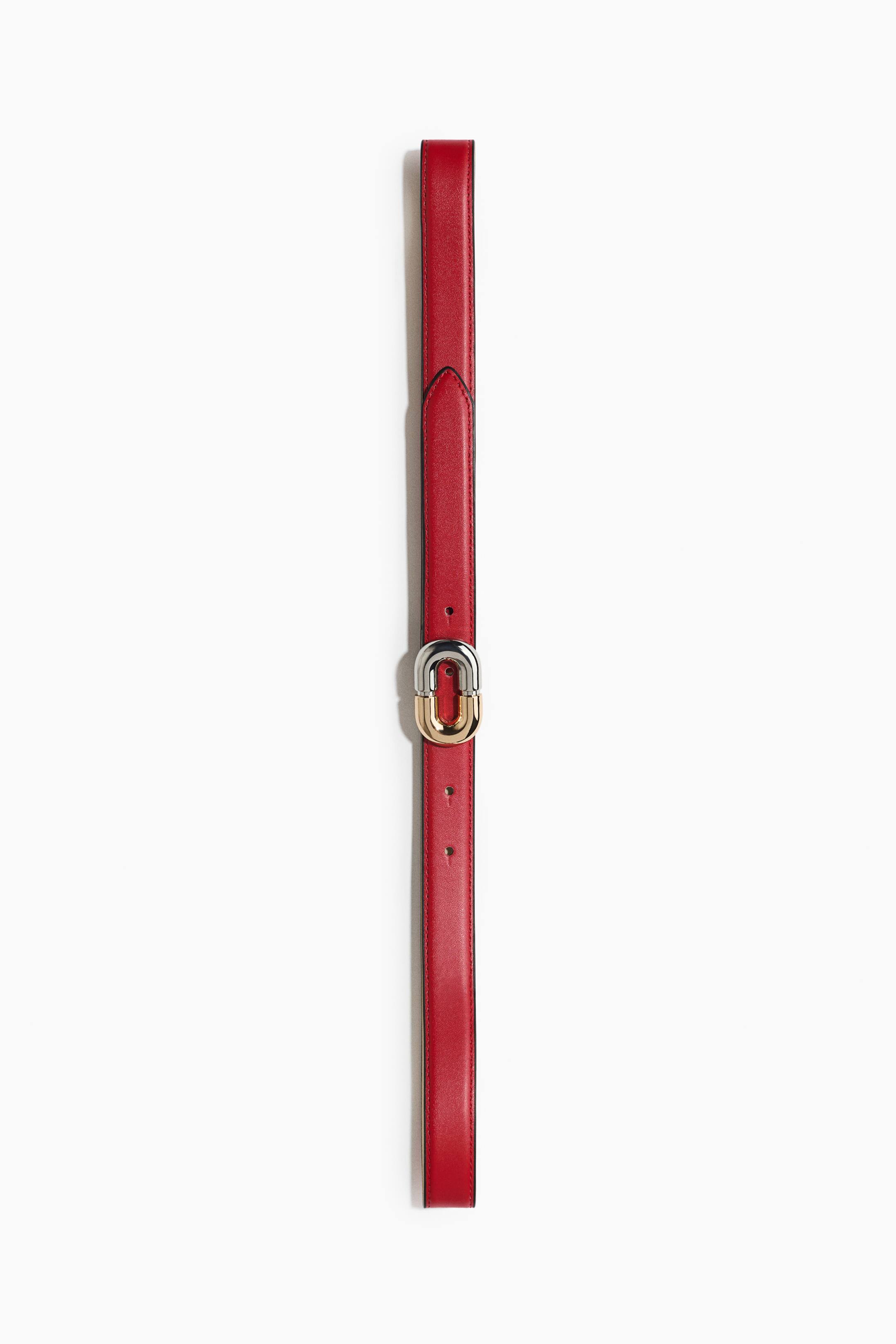View larger image: Narrow belt - Red - Ladies | H&M 1